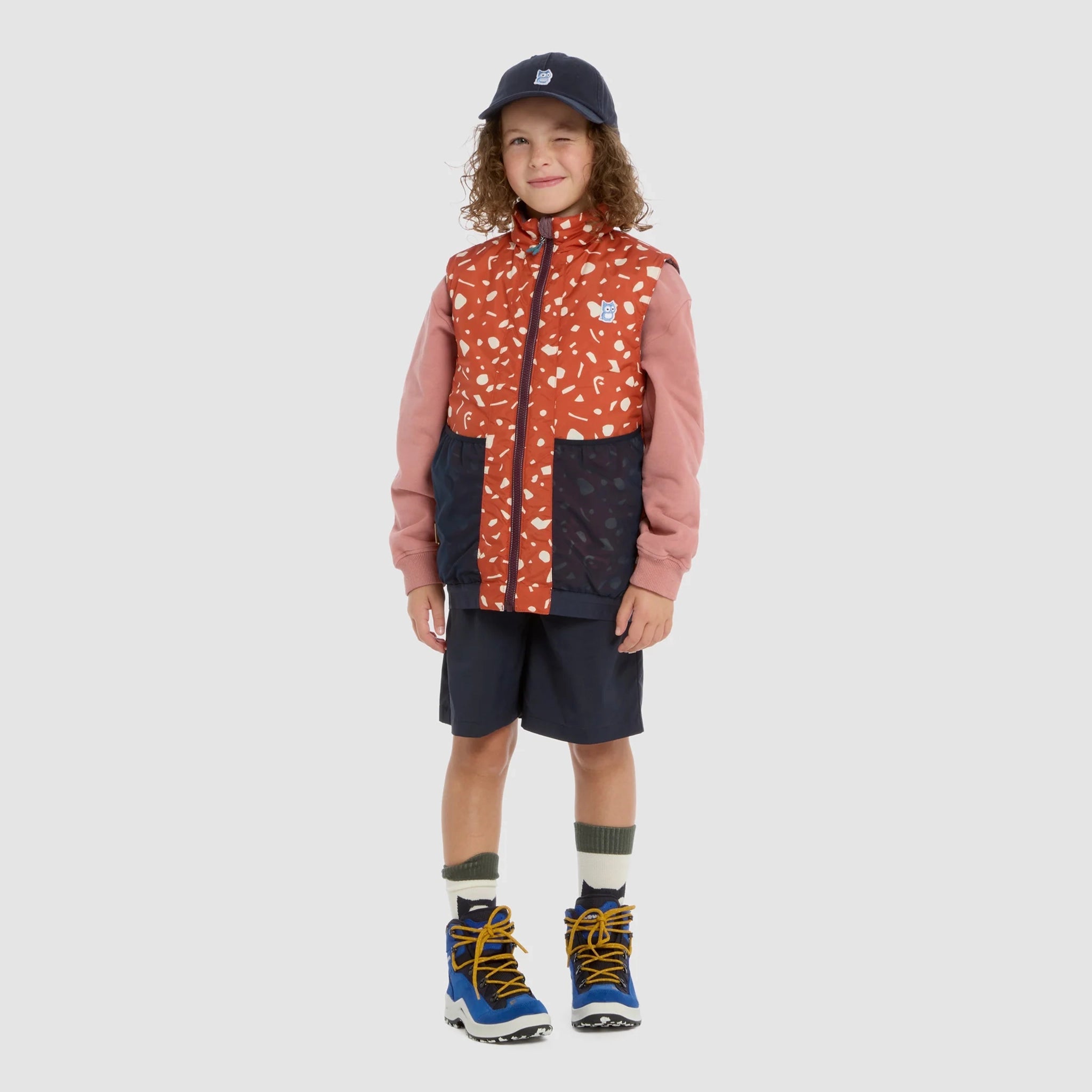 Gilet réversible PrimaLoft Icon "Underground" Mulberry / Amber