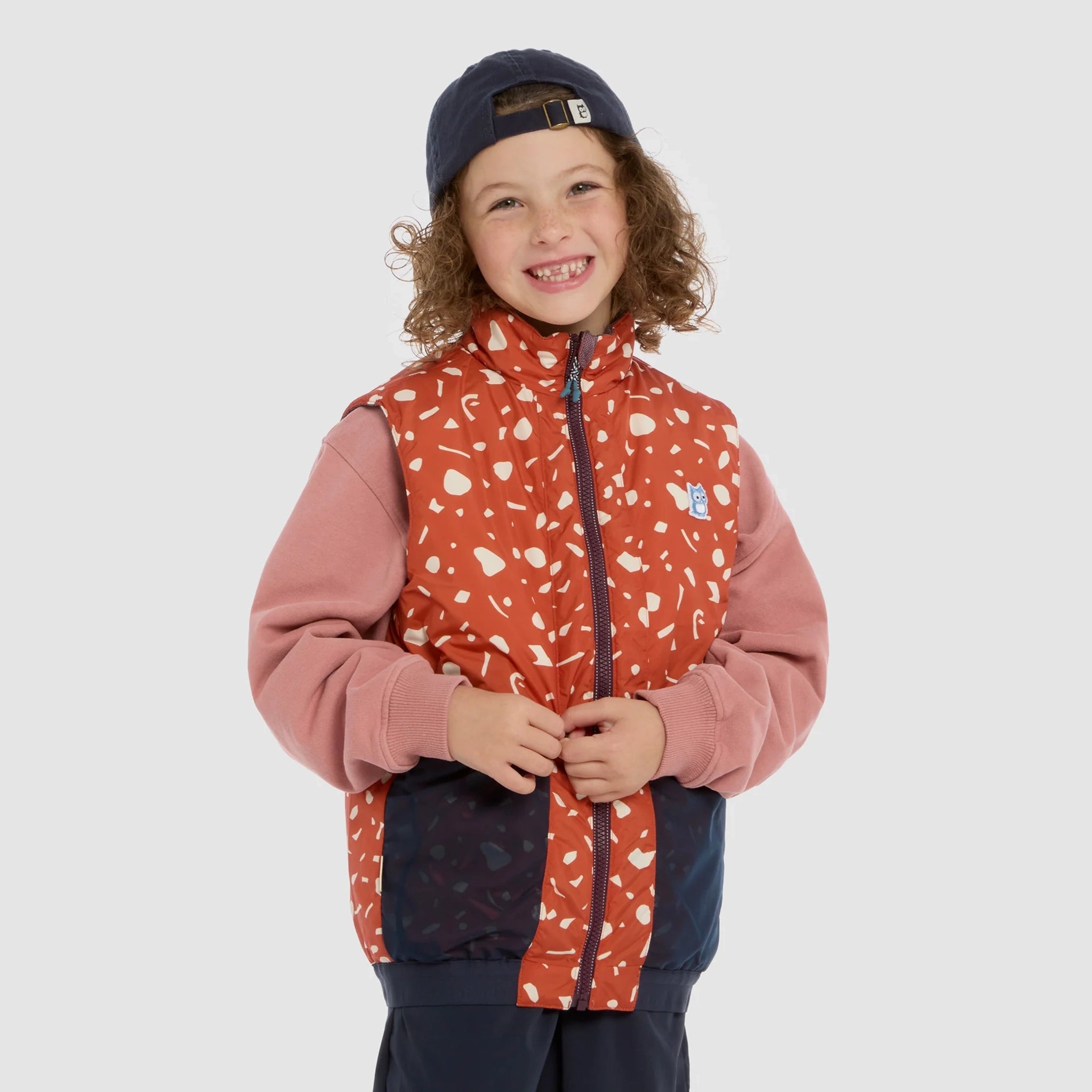 Gilet réversible PrimaLoft Icon "Underground" Mulberry / Amber