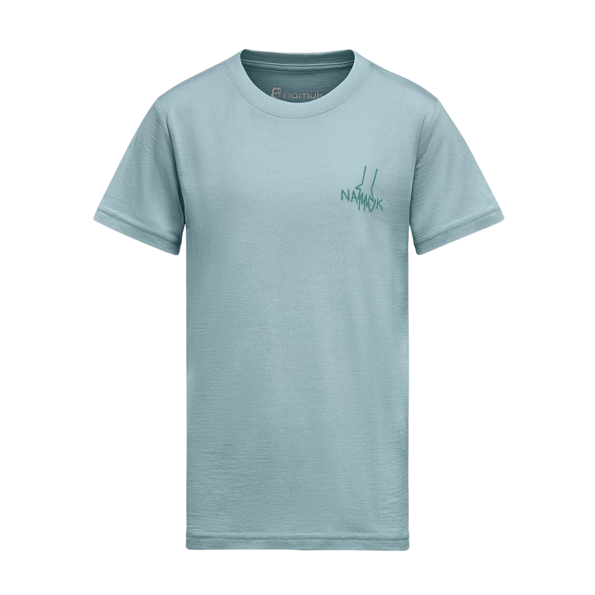 T-Shirt Dea Merino "Helping hands" Ice blue
