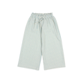 Pantalon vichy aqua
