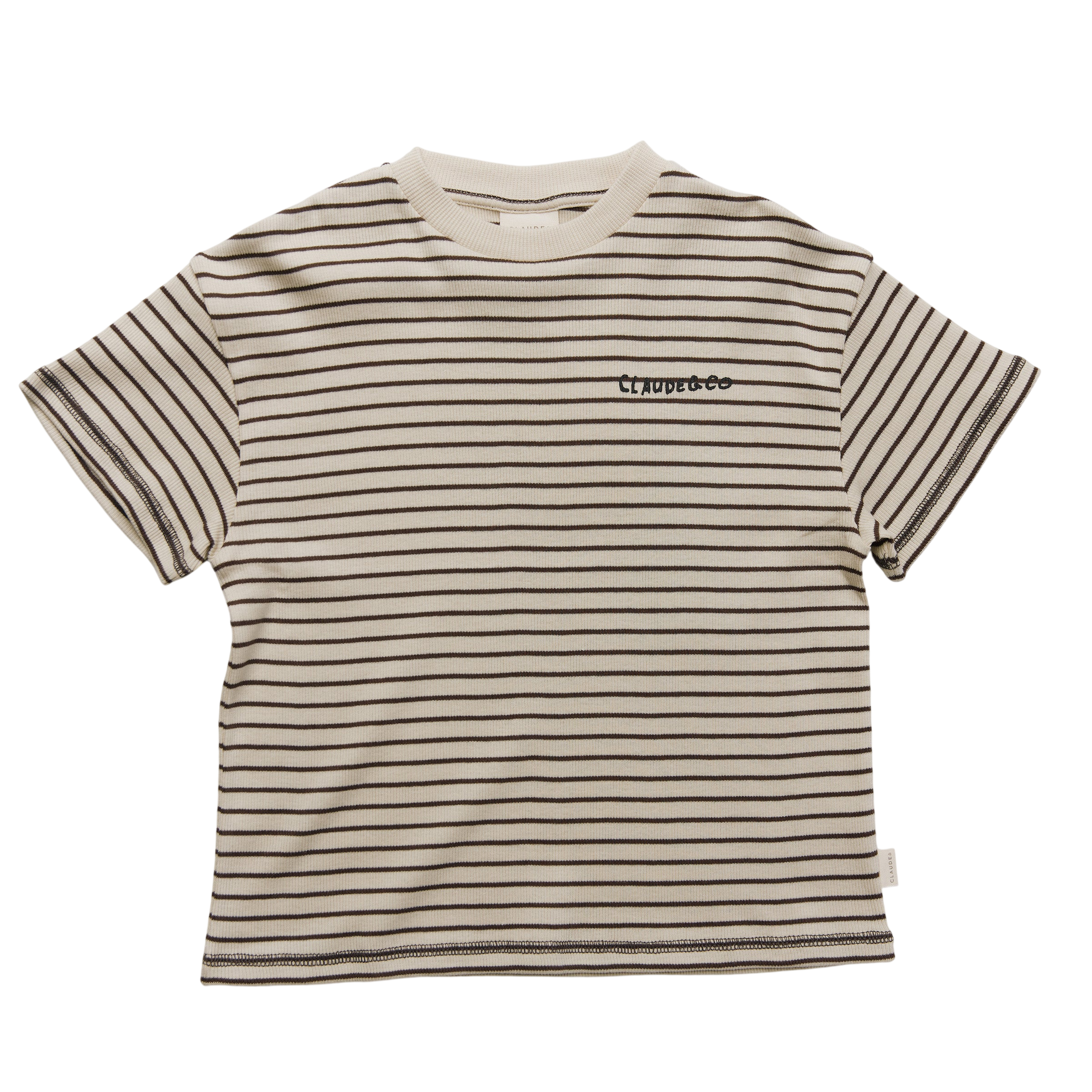 Lenni Coco Stripe Tee Coco & Cream