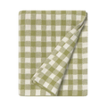 Strickdecke Vichy Matcha