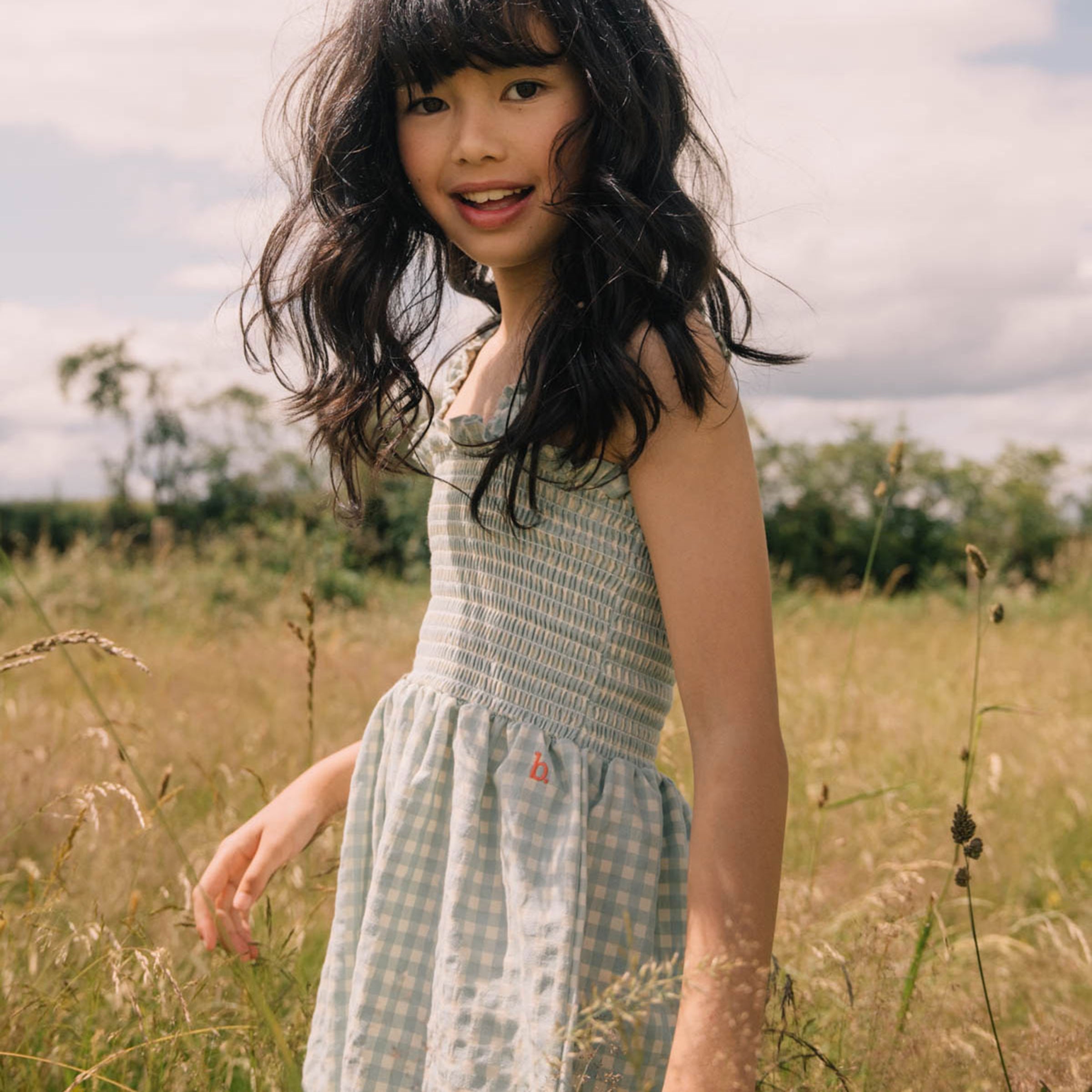 Monopièce vichy aqua