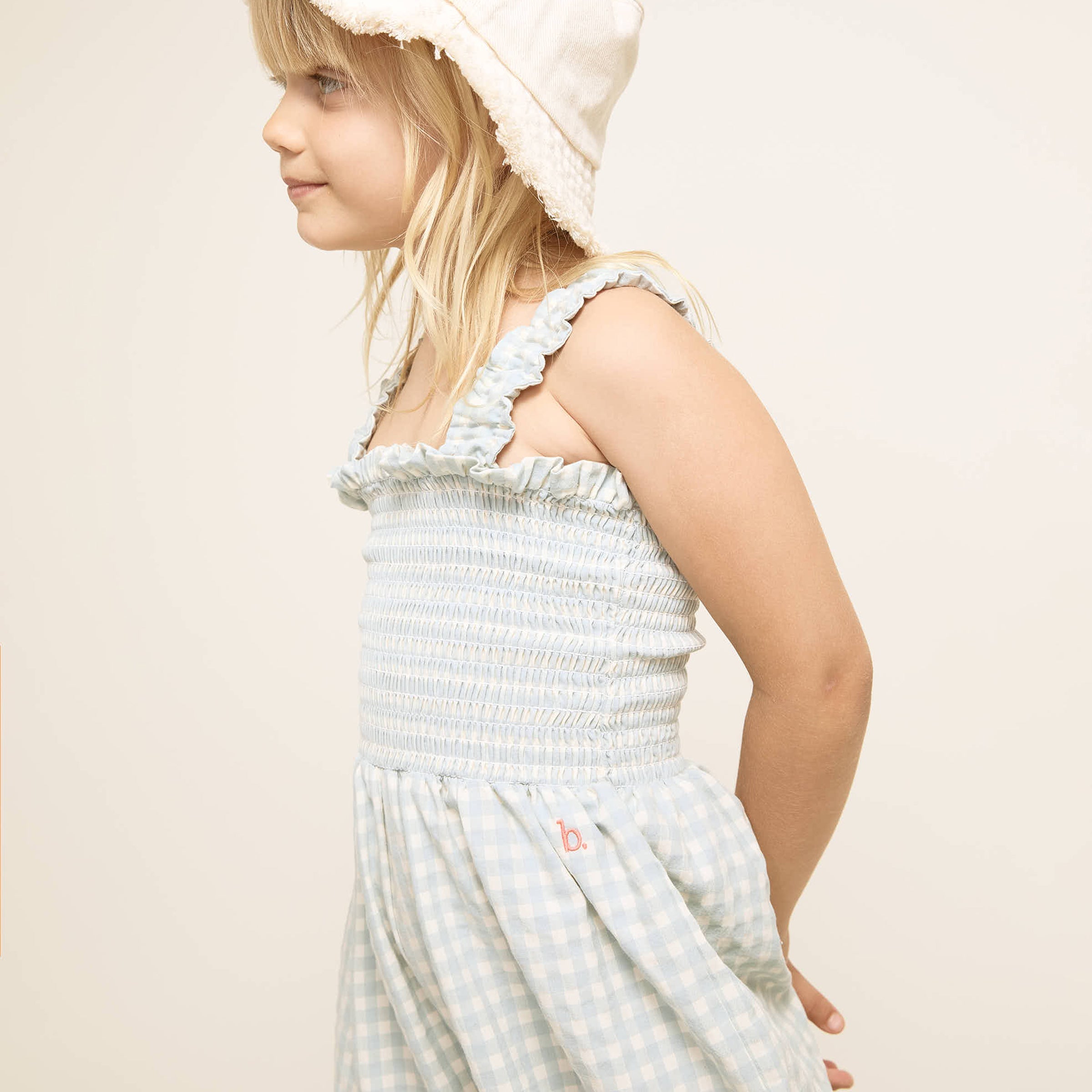 Monopièce vichy aqua