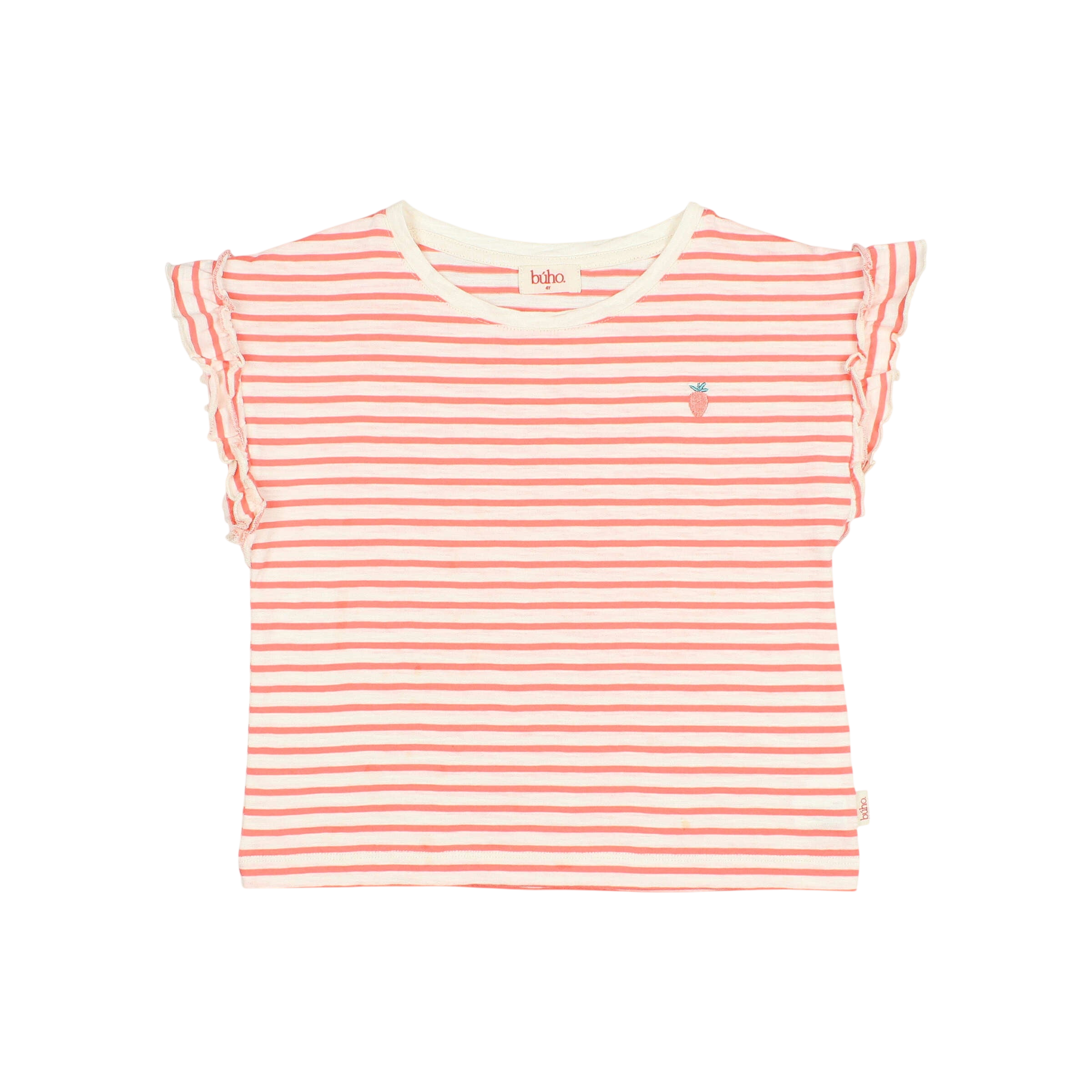 T-shirt Stripes Coral