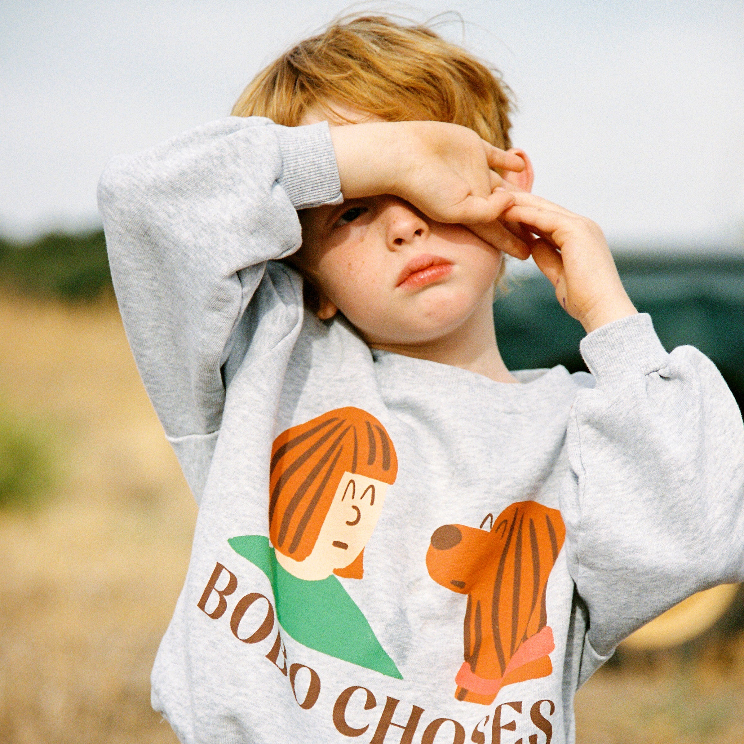 Sweat-shirt Friends In A Pickle Gris anthracite