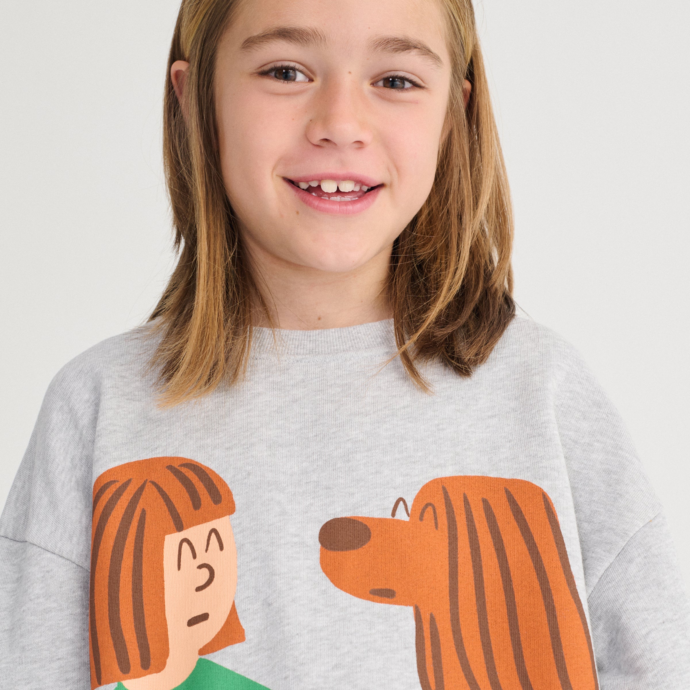 Sweat-shirt Friends In A Pickle Gris anthracite