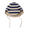 Chapeau de soleil pour bébé UVP 50+ Navy/Sandy Stripe