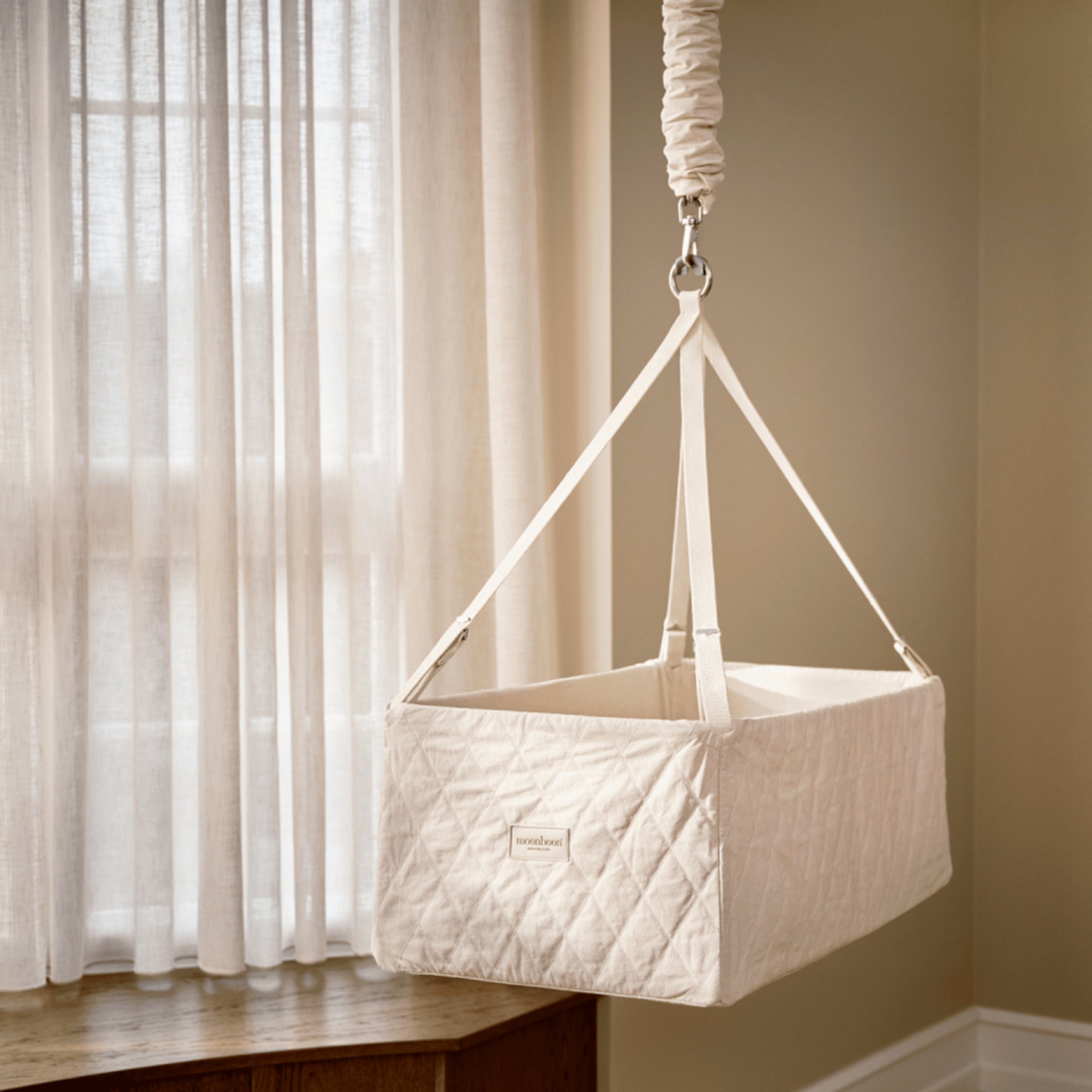 Sprungfeder für Wiege und Zwillings-Federwiege Grau