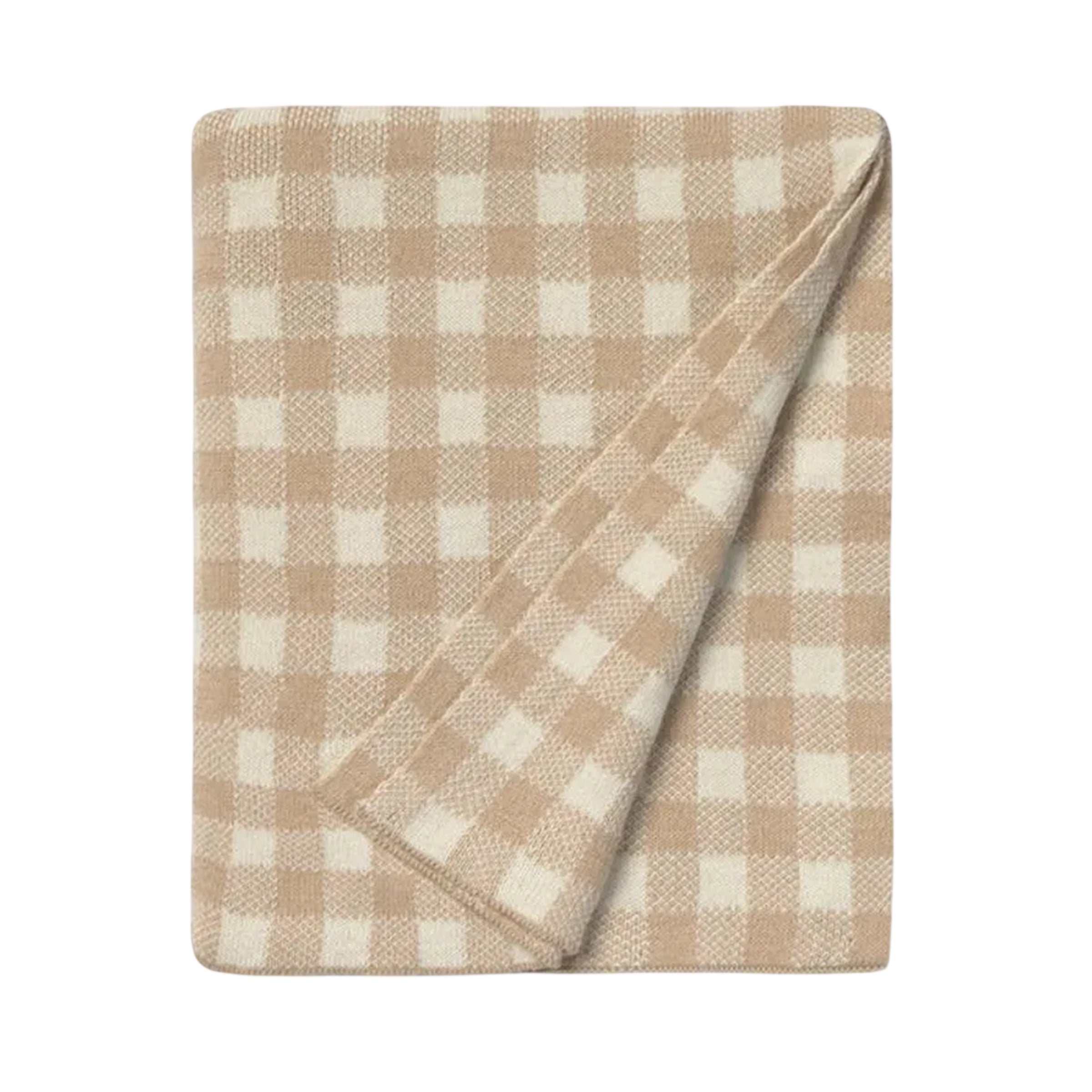 Strickdecke Vichy Rose