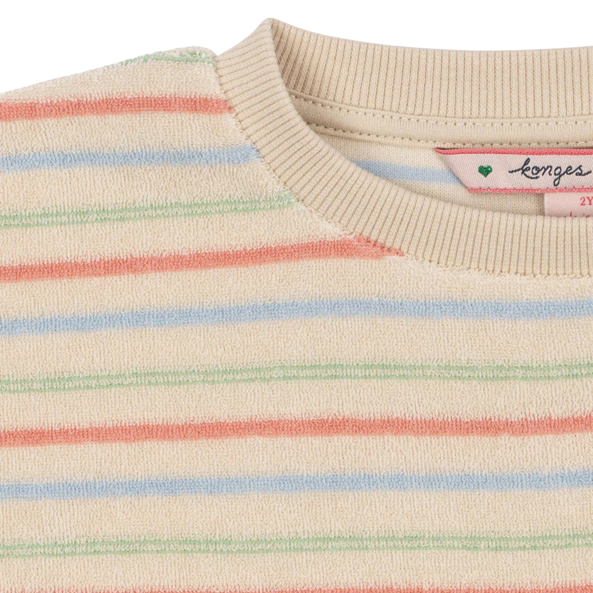 Sweatshirt Itty Rib Confetti Stripe