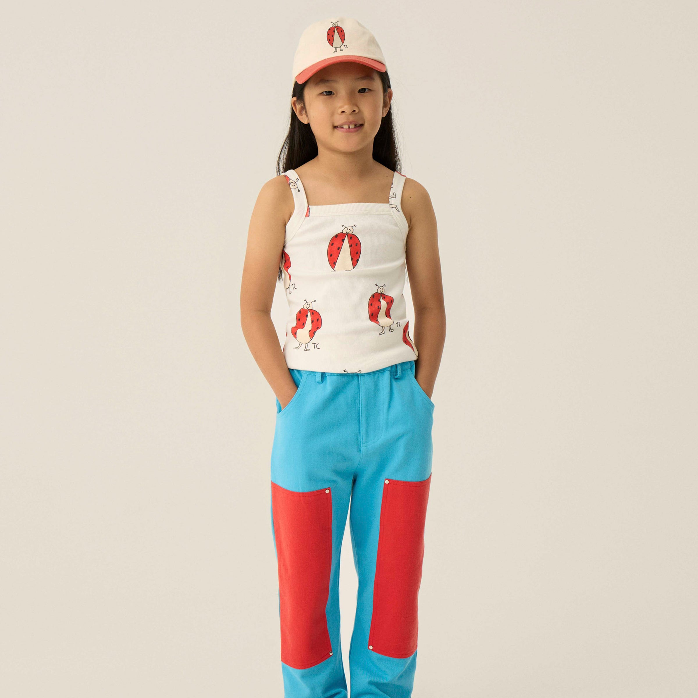 Top Ladybug Allover Ecru