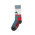 Wandersocken lang Gusto Merino Deep petrol / Ice blue