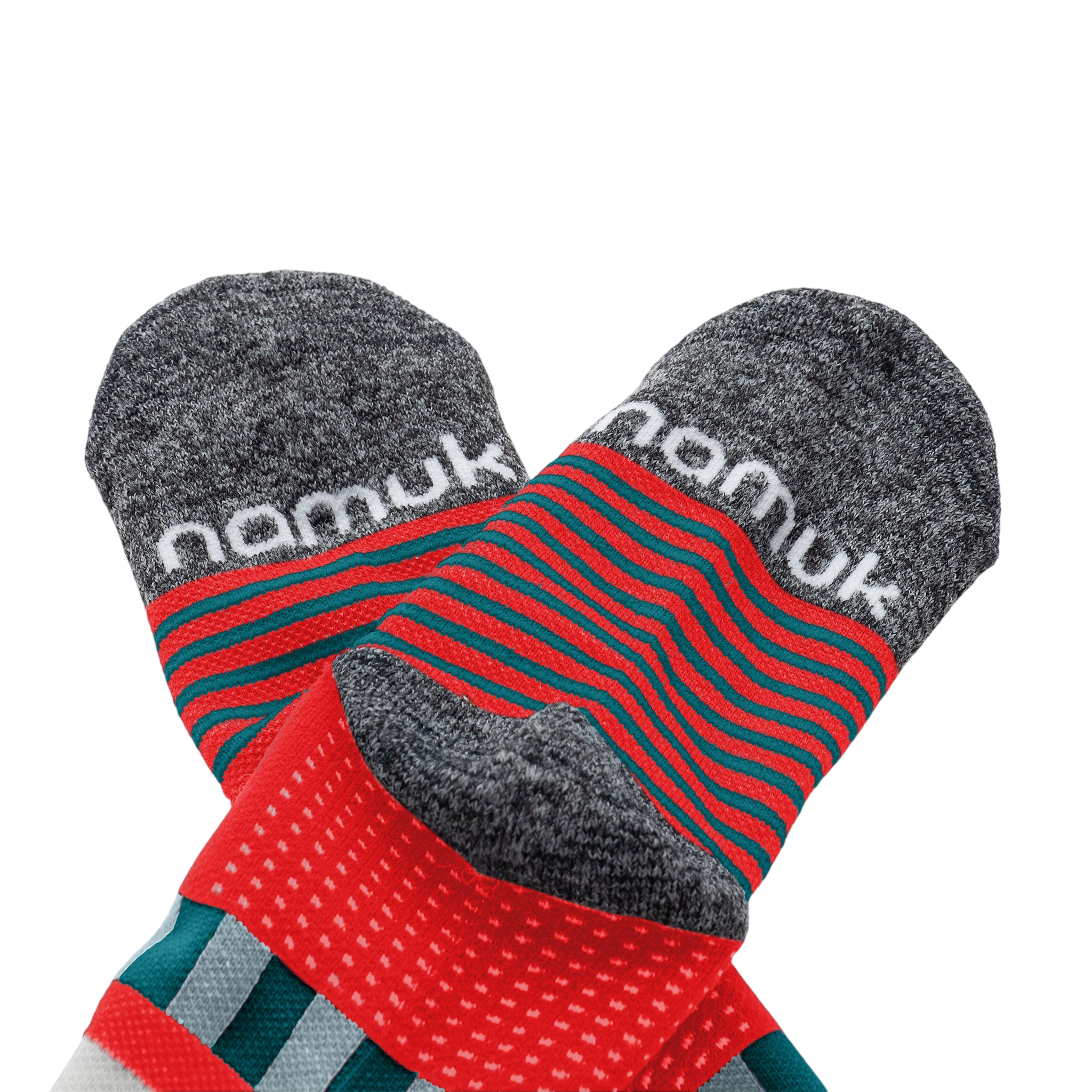 Hiking socks long Gusto Merino Deep petrol / Ice blue