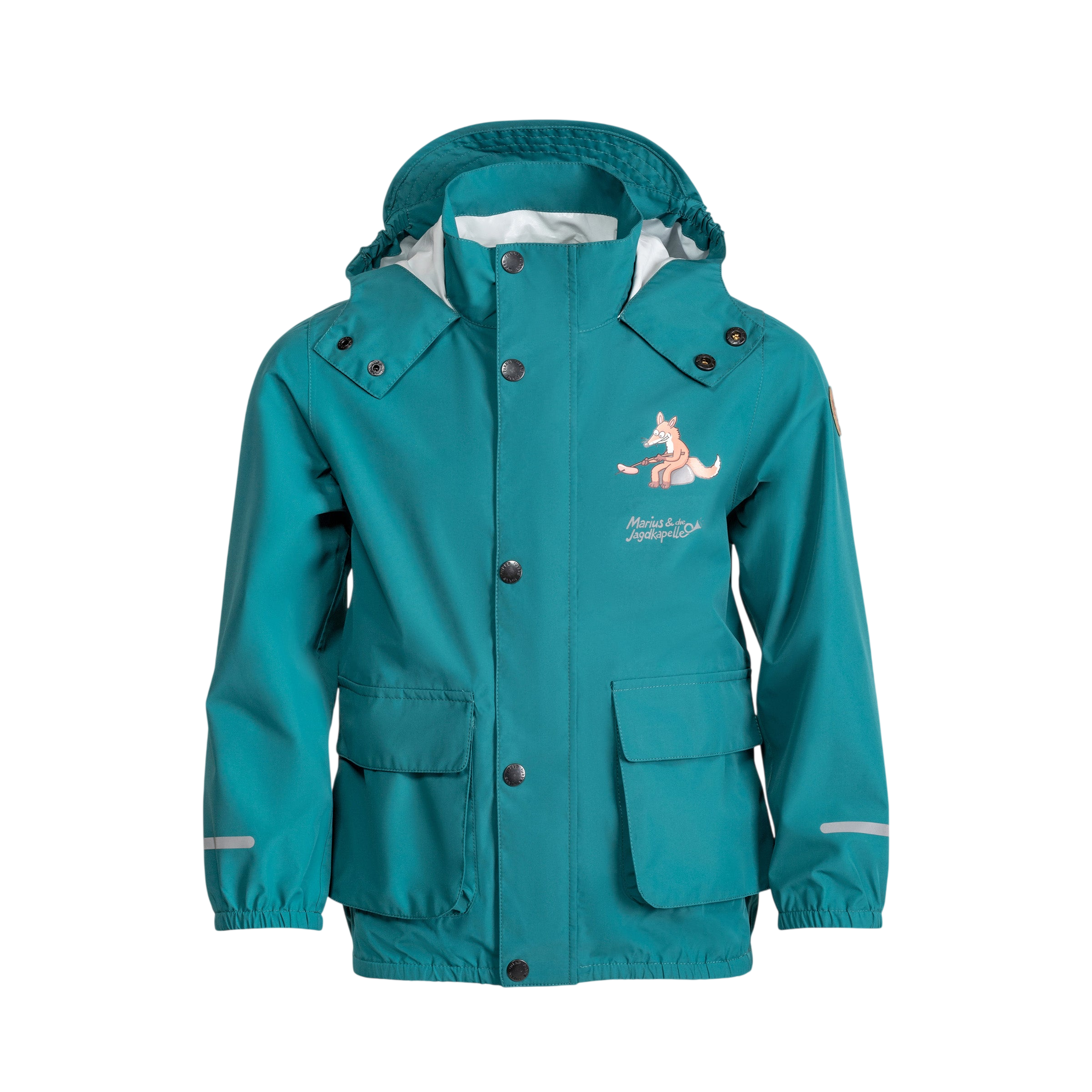 Marius children's rain jacket shaded spruce