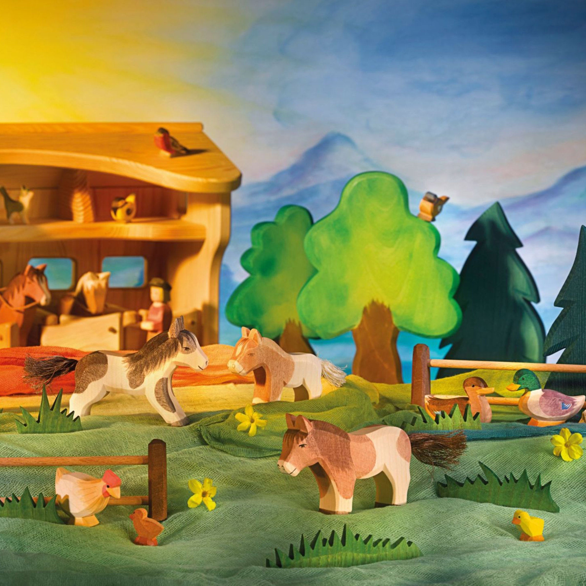 Ostheimer Poney Shetland courant en bois