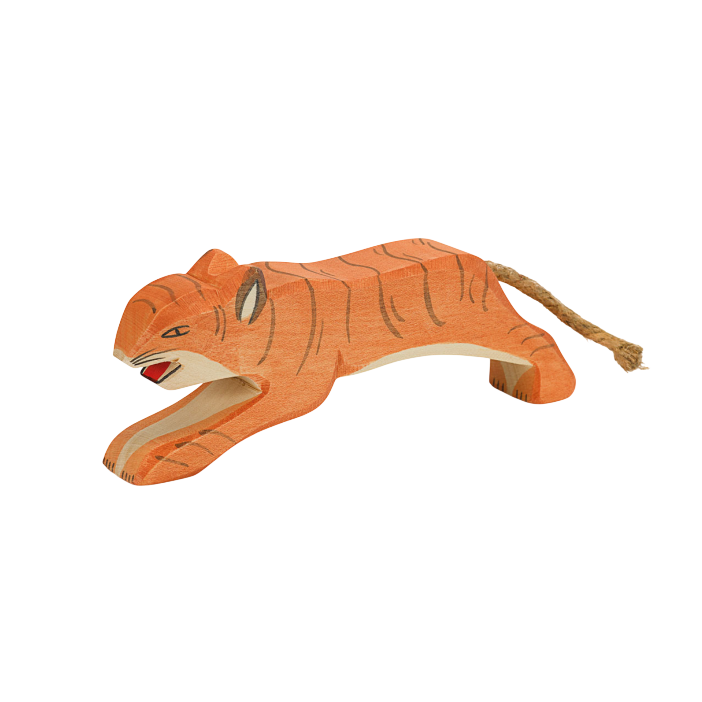 Ostheimer tiger jumping wood
