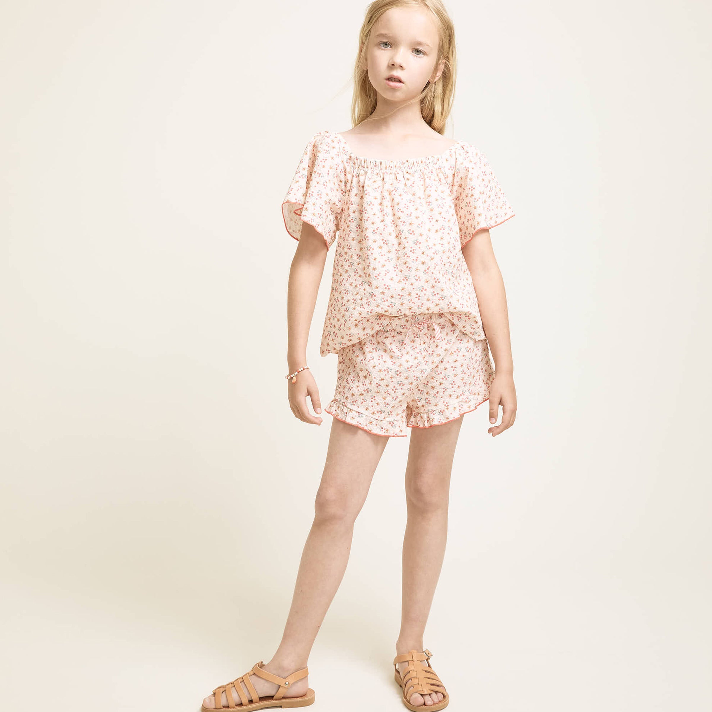 Picnic Coral blouse
