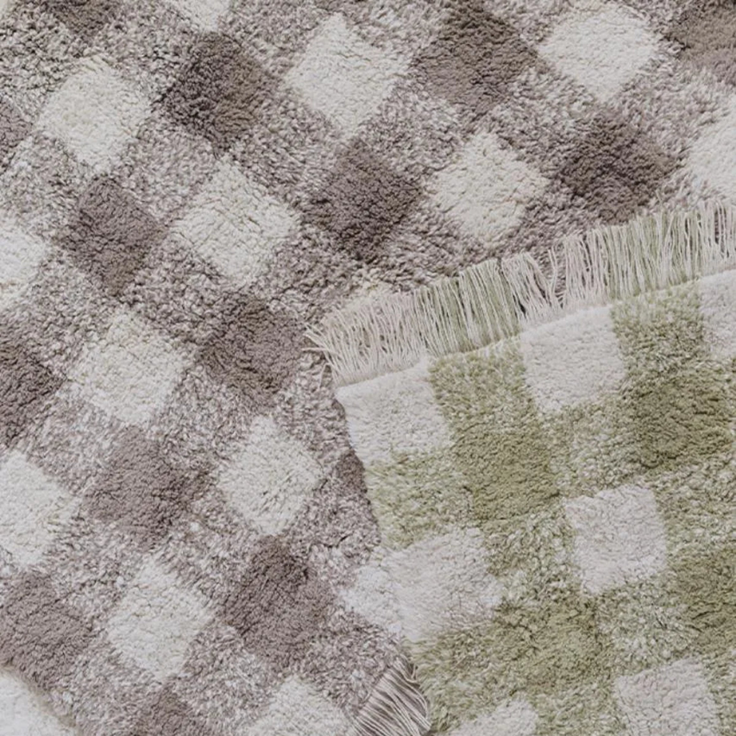 Tapis Vichy Maron
