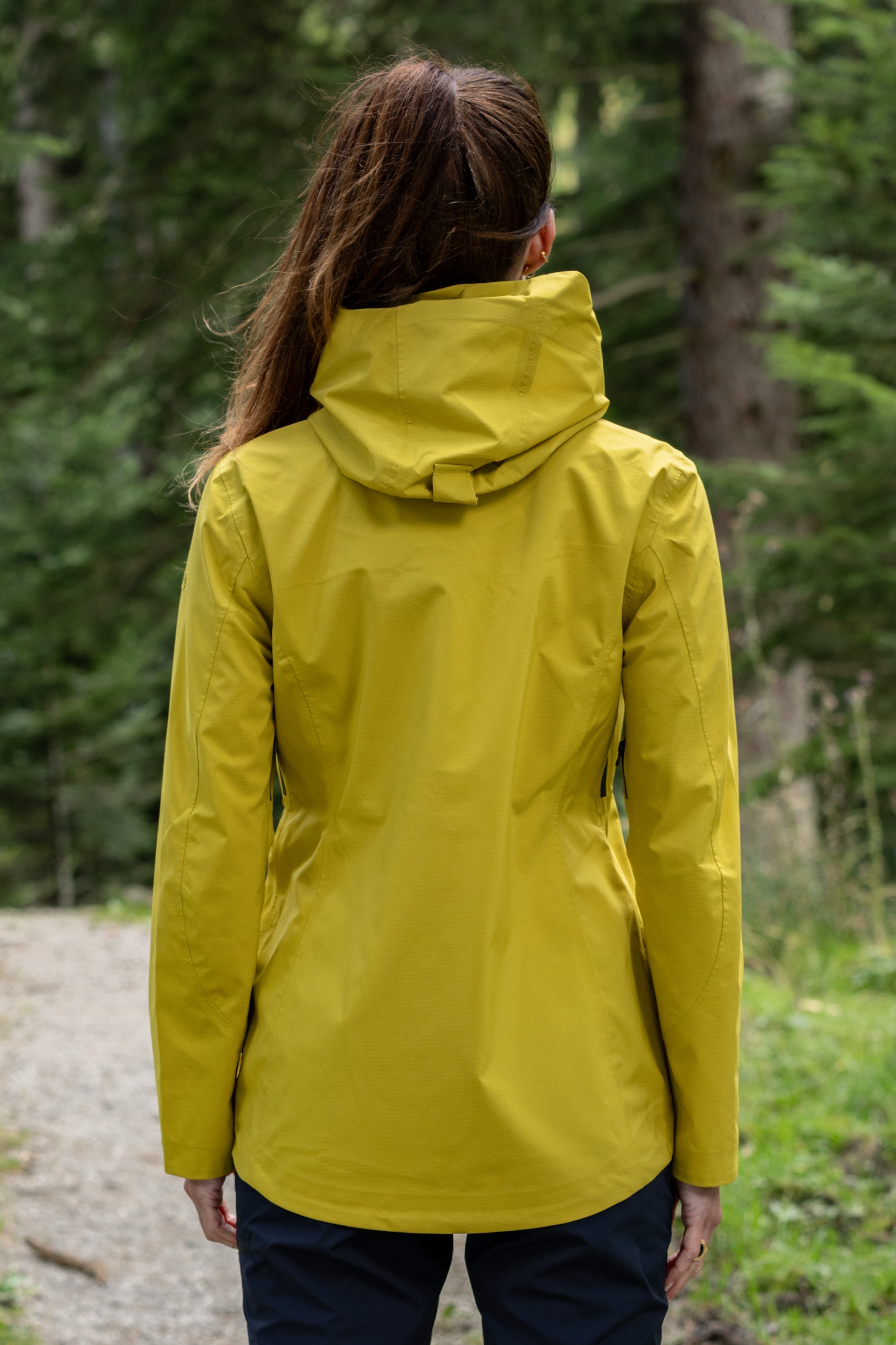 Women's 3-layer raincoat Dora antique moss