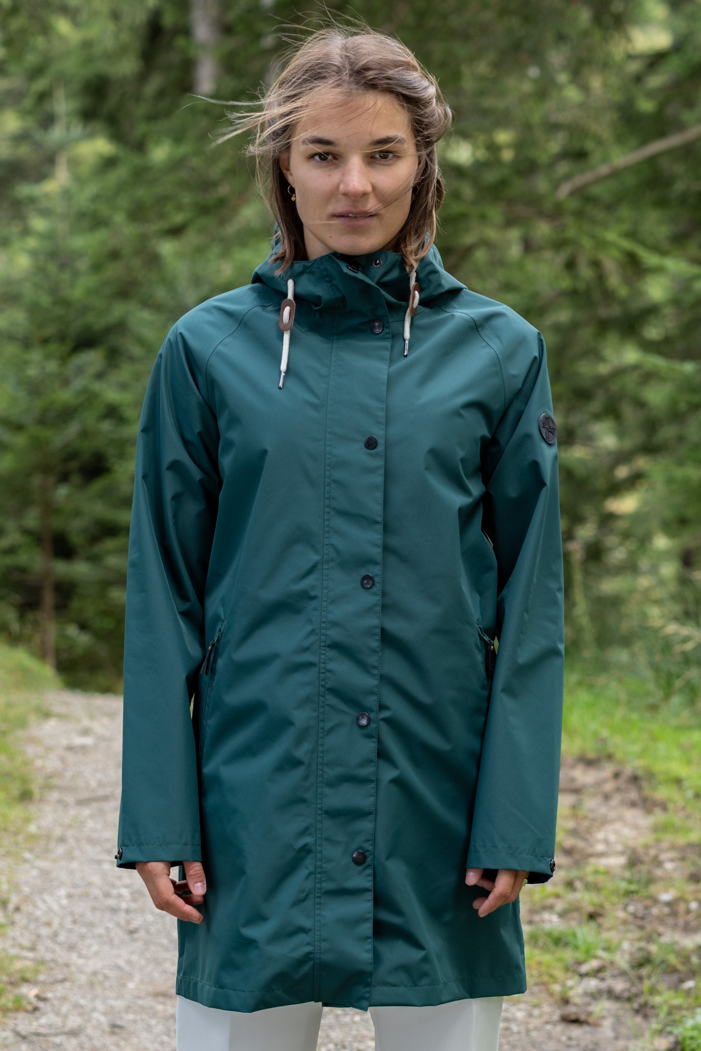 Manteau de pluie pour femme Travelcoat sea moss