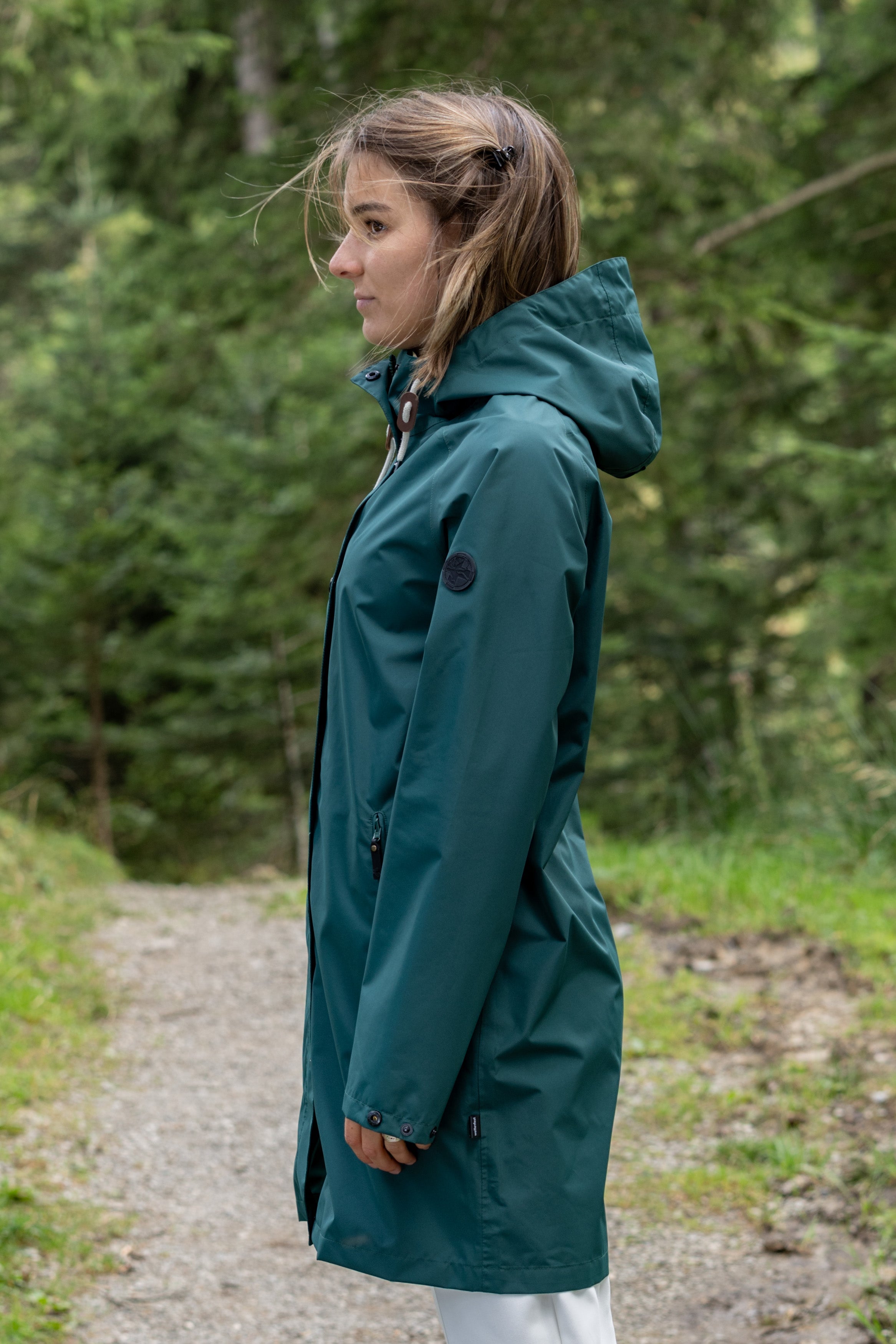 Women's raincoat Travelcoat sea moss