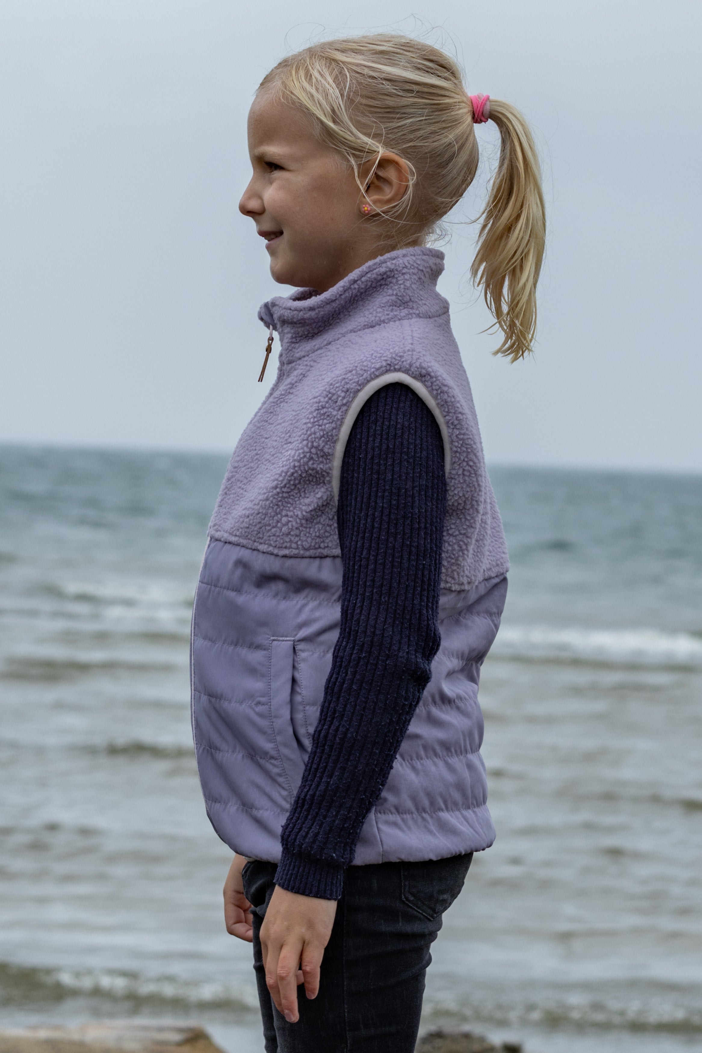 Gilet thermique Aisa enfants lavender aura
