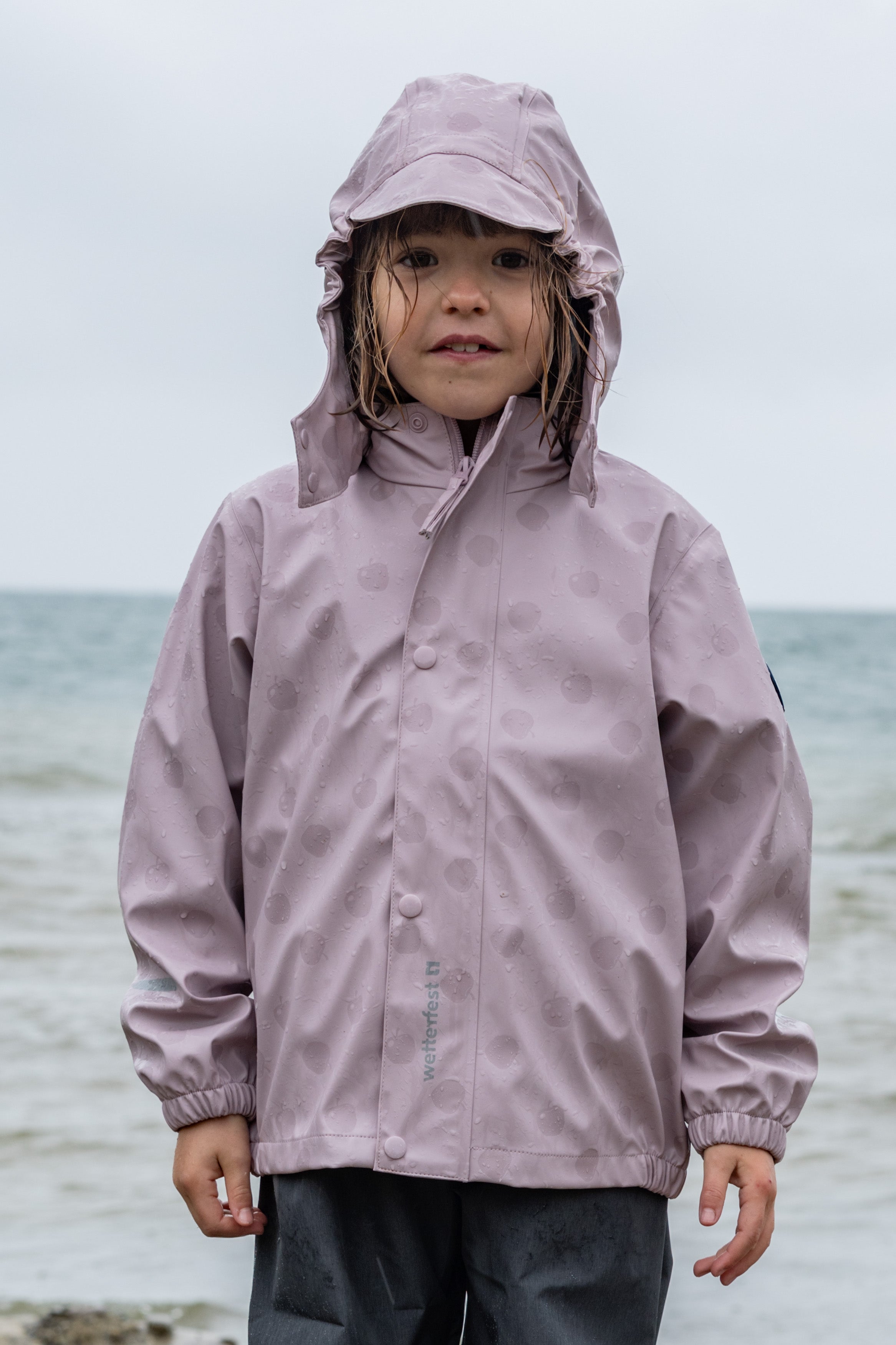 Jori Enfants Veste de pluie violet ice