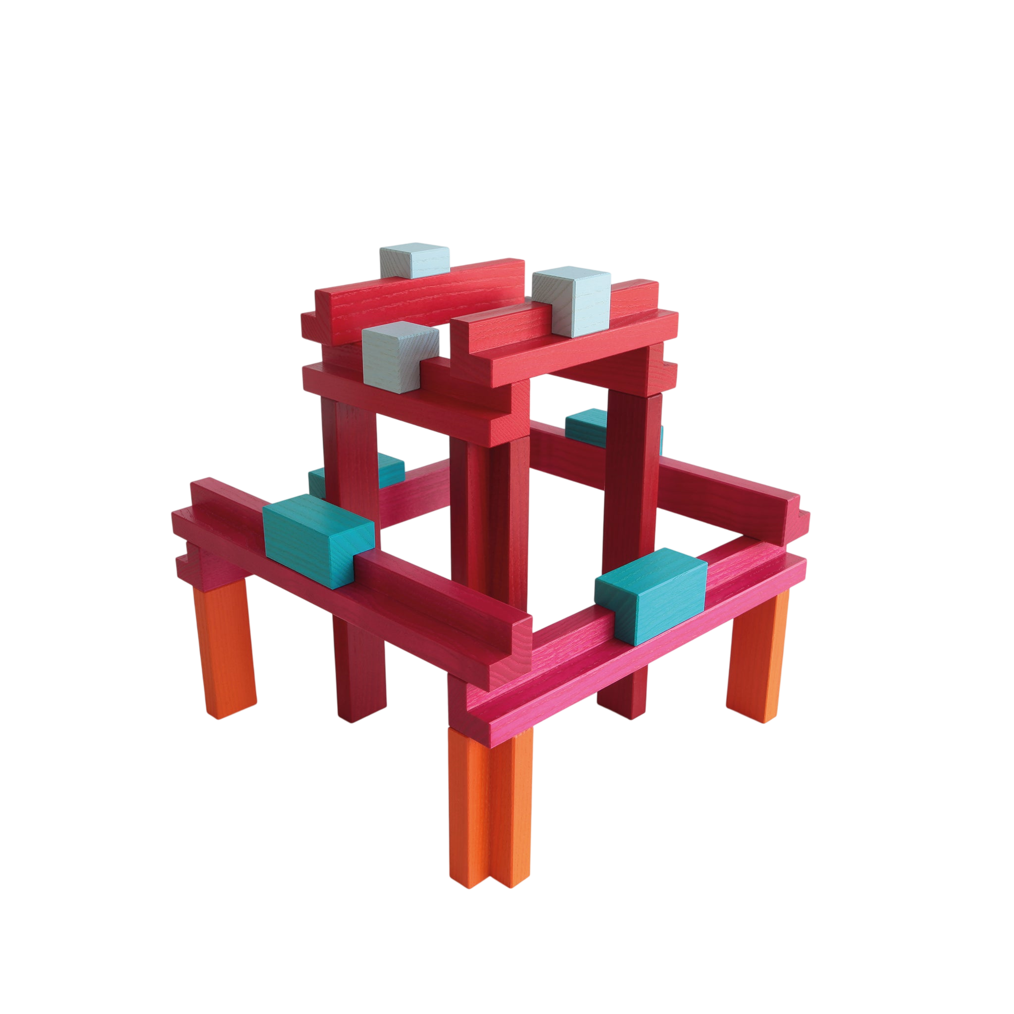 Naef Wooden building blocks Tigno colored ash