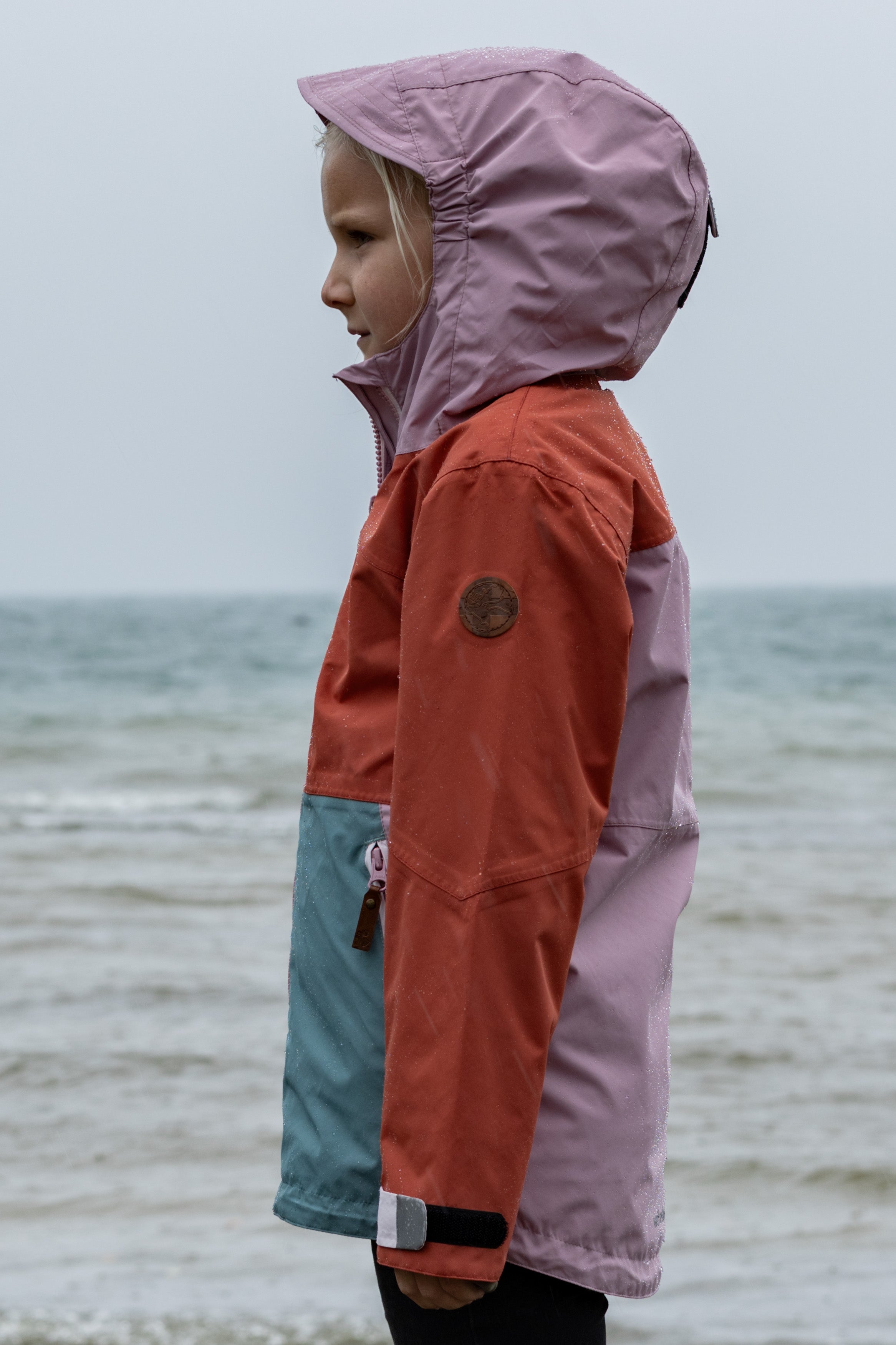 Veste de pluie Wynn enfants mauve shadows