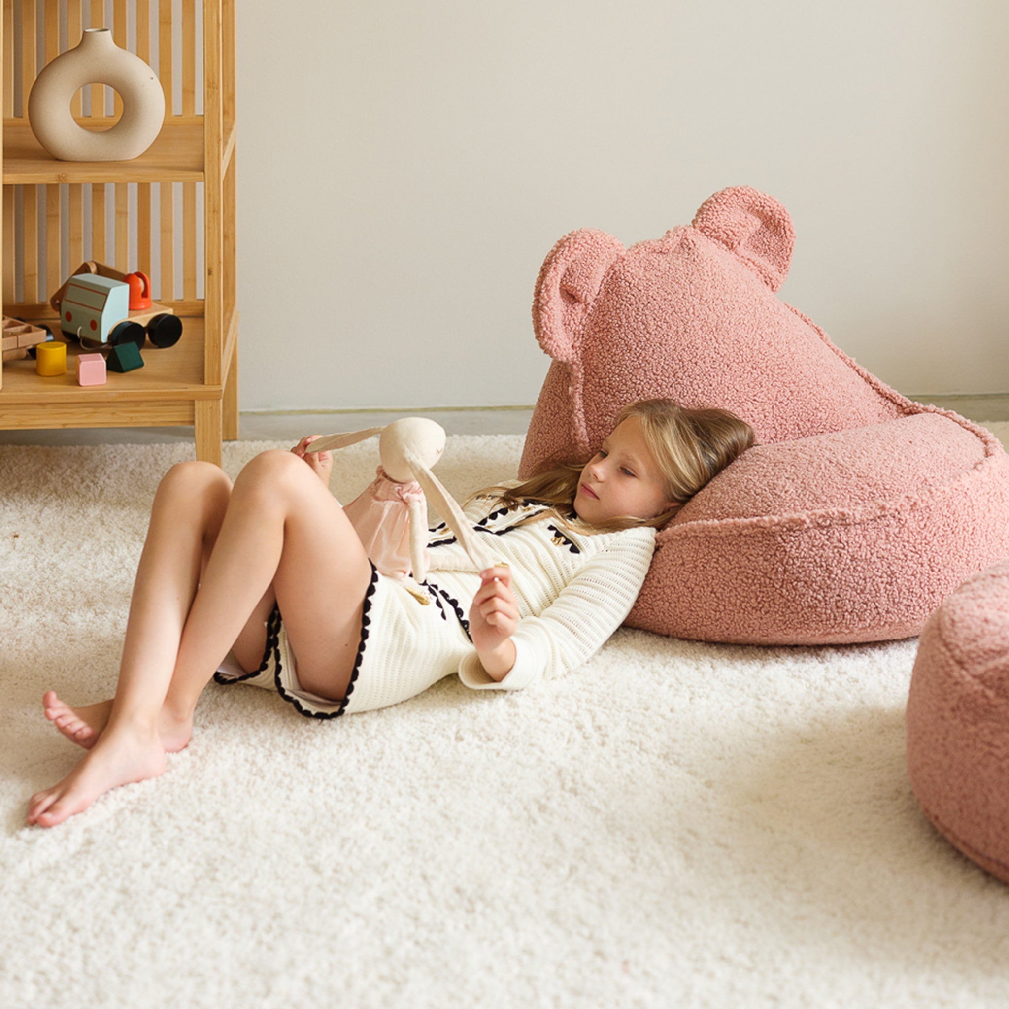 Wigiwama Bear Beanbag Guava Pink