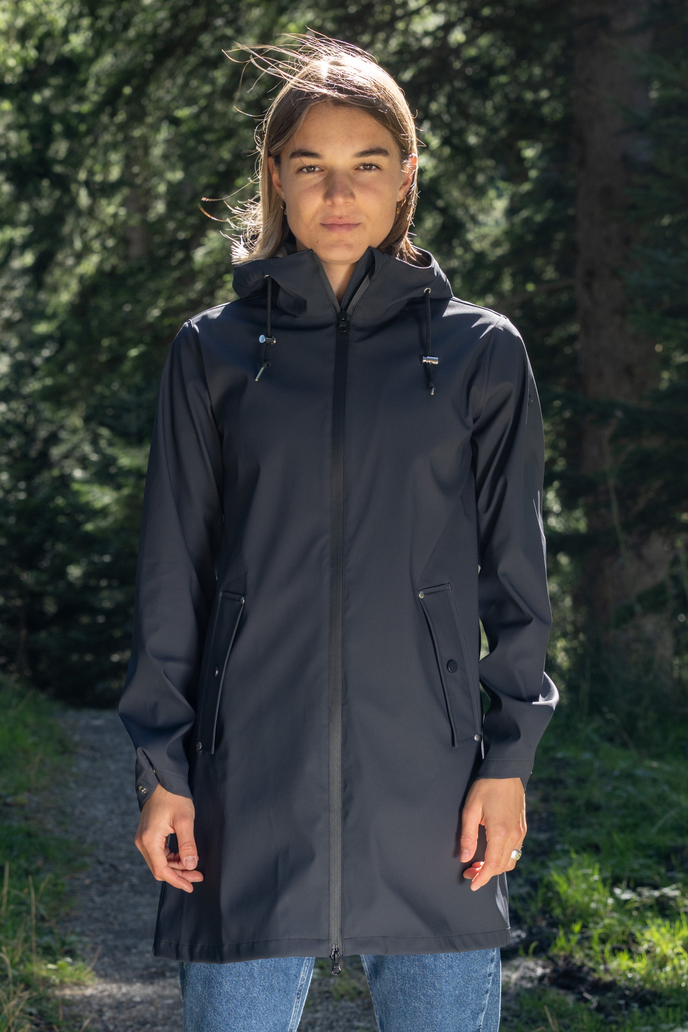 Women's rain jacket Saskia dark navy