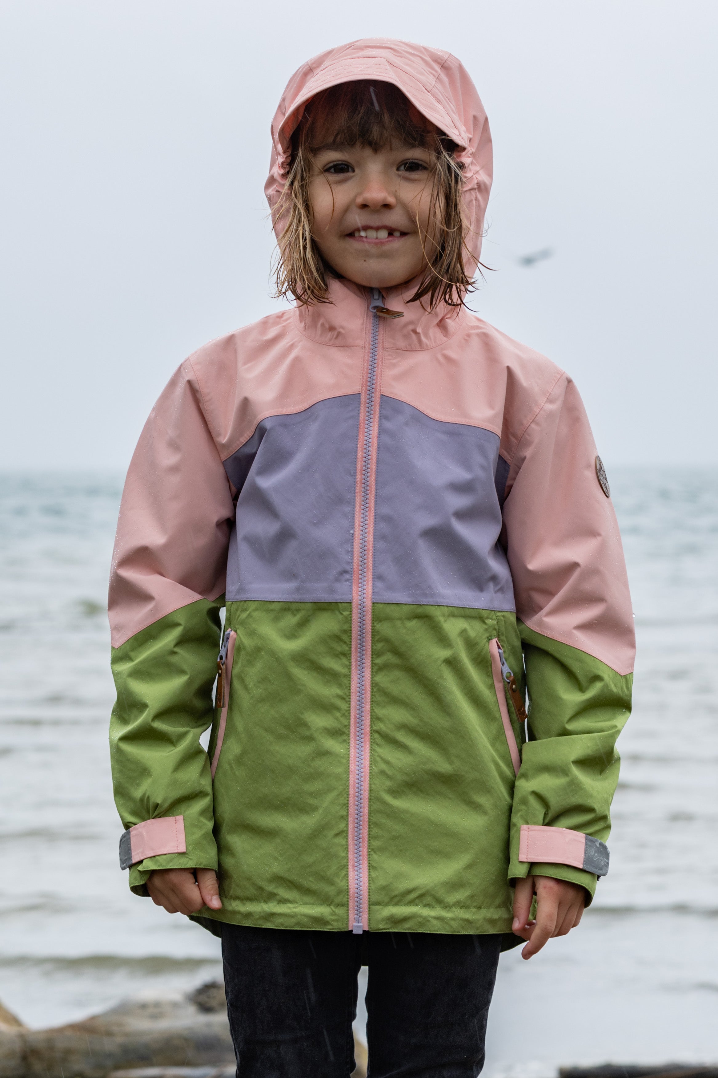 Children's rain jacket Wynn peaches n' cream