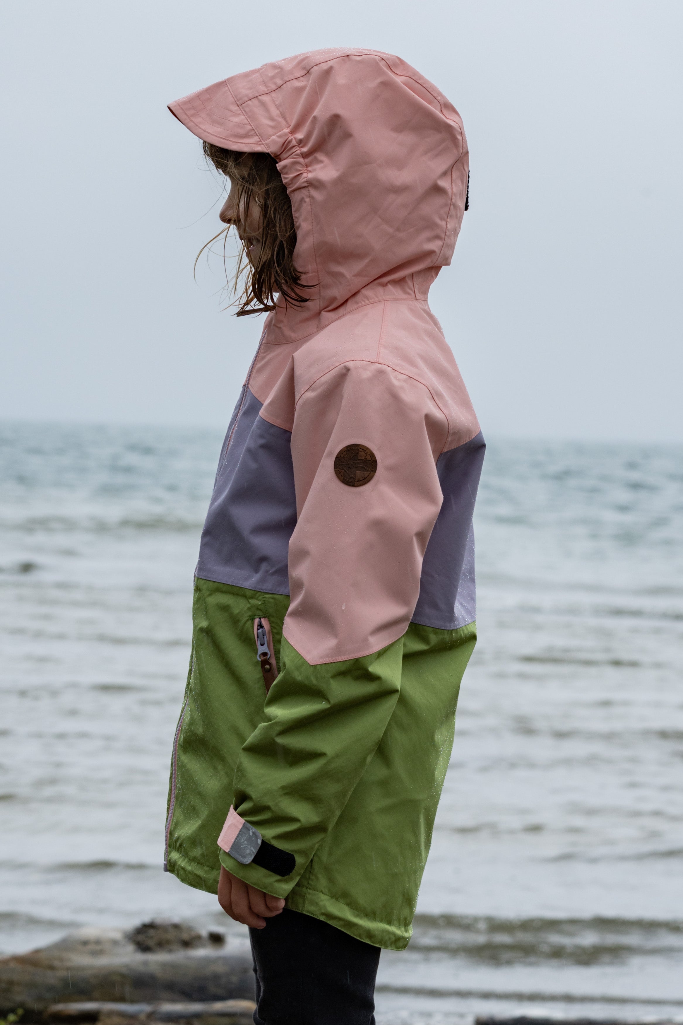 Children's rain jacket Wynn peaches n' cream