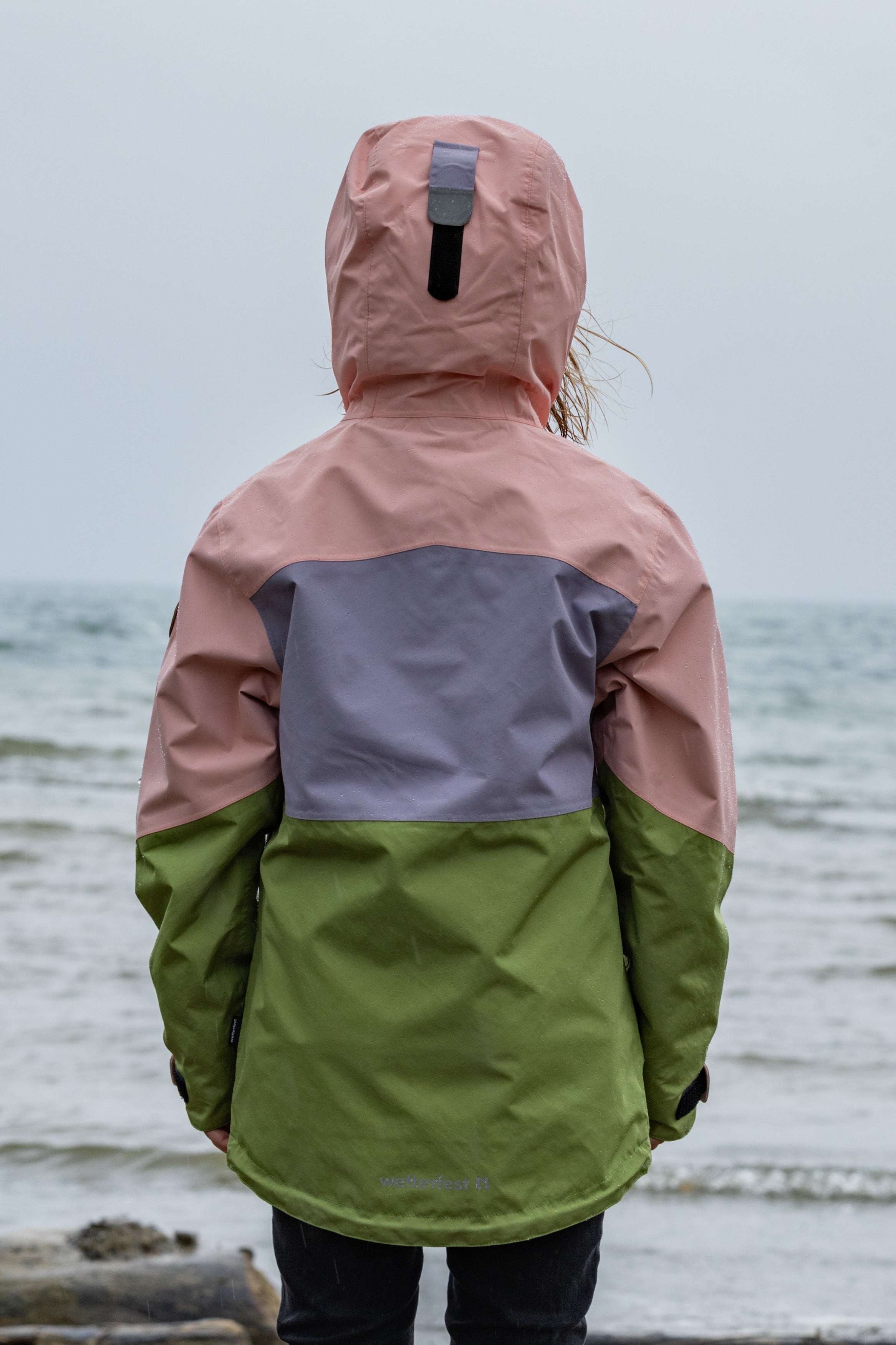 Children's rain jacket Wynn peaches n' cream