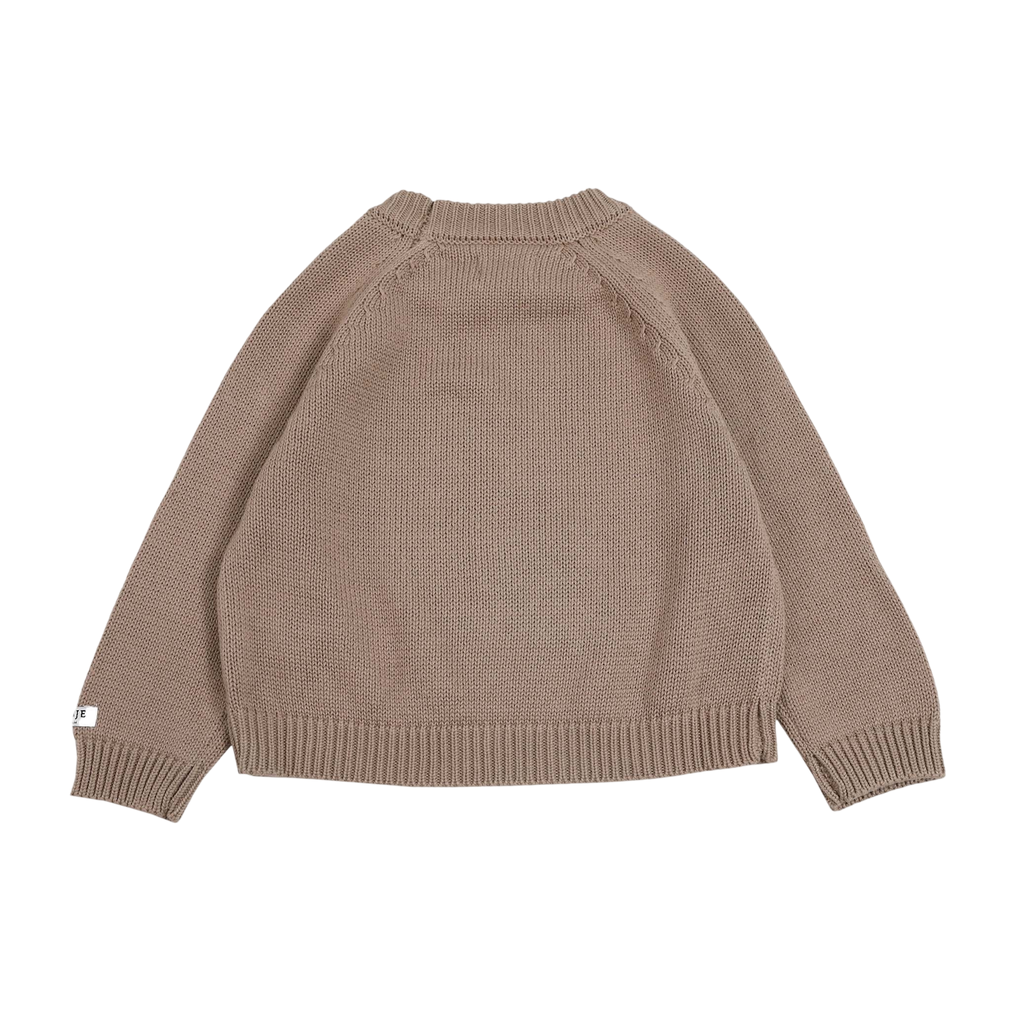 Baby Pullover Loeke Bear Taupe
