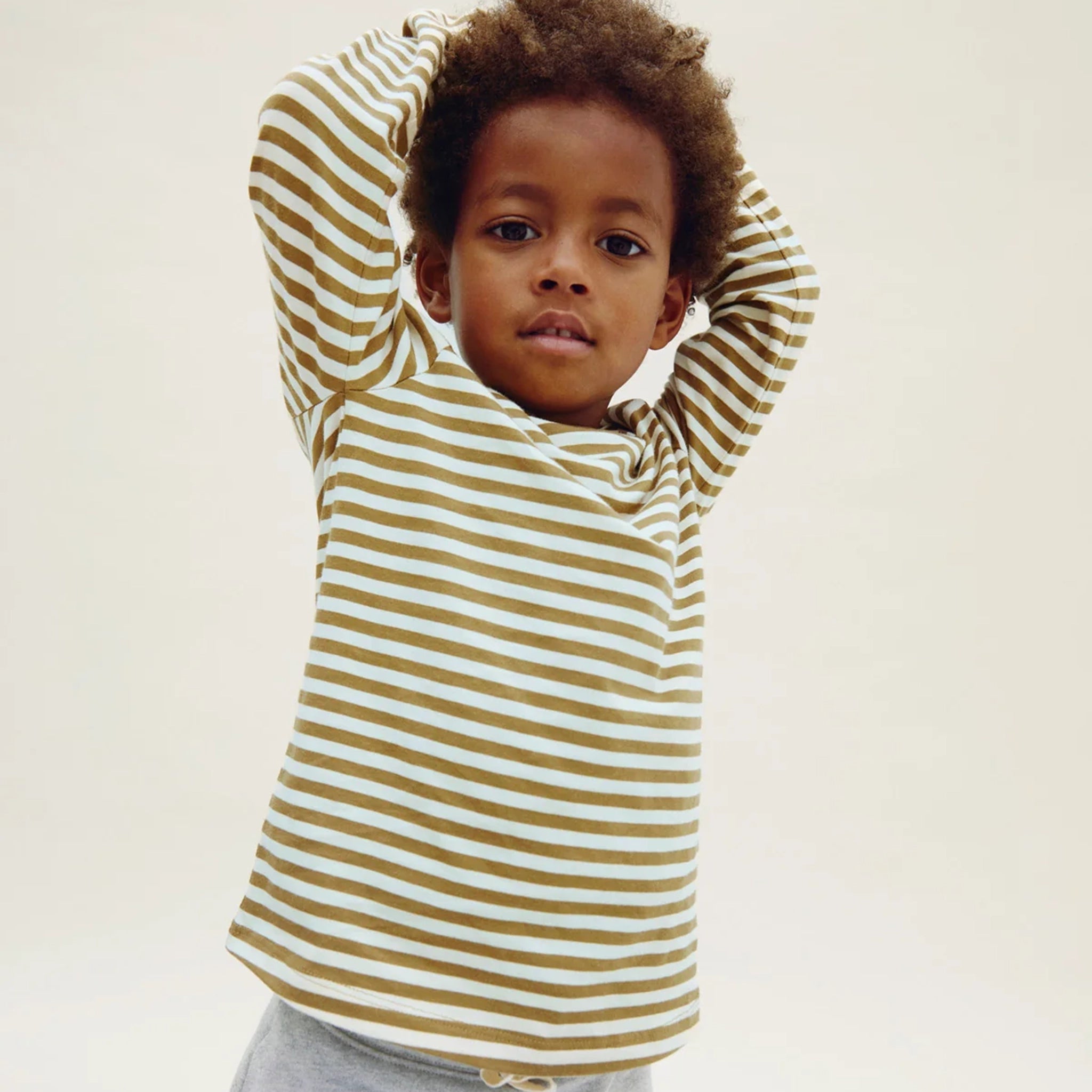 Langarmshirt Woody Cream