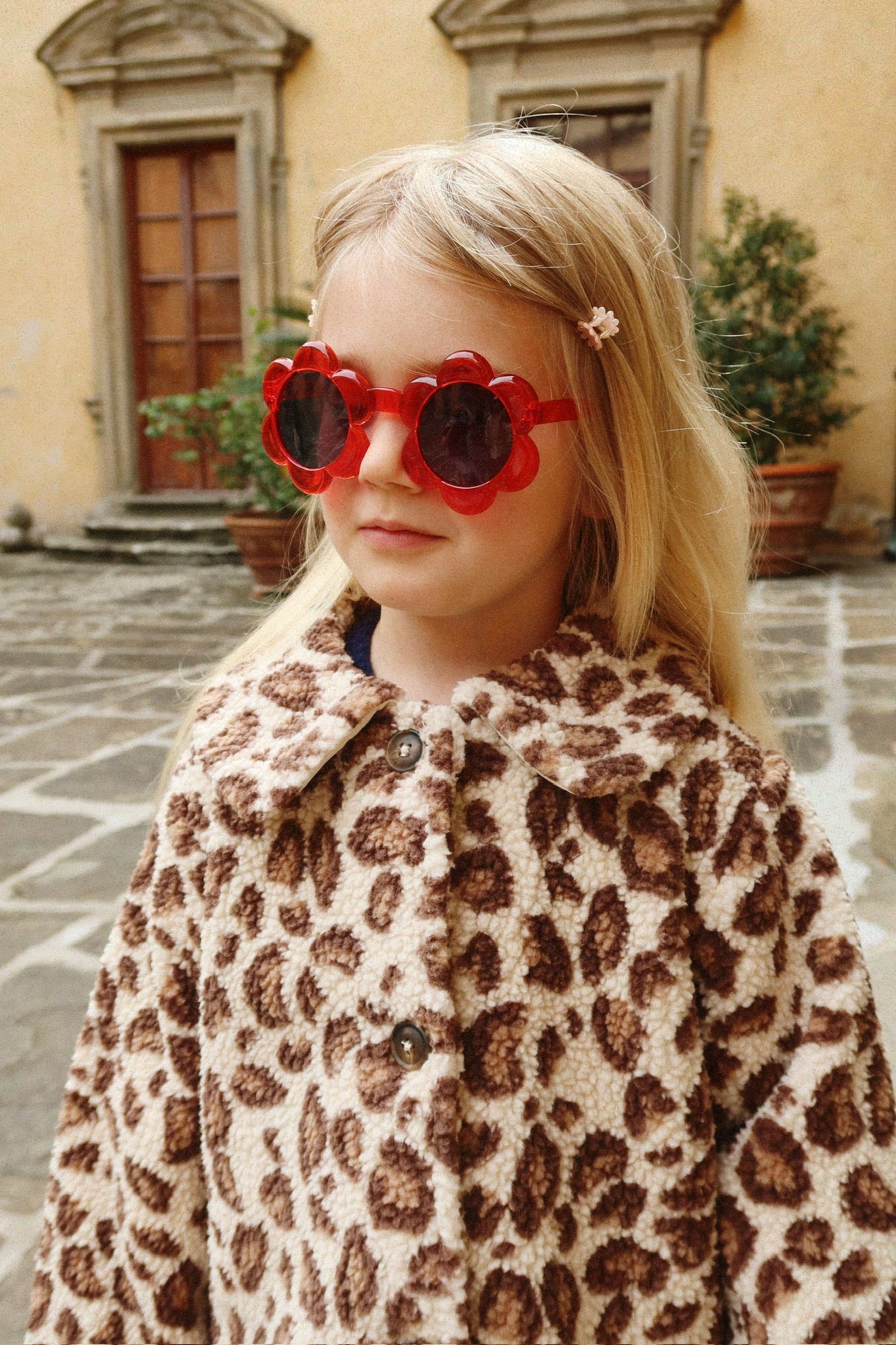 Sonnenbrille Junior Flower Red