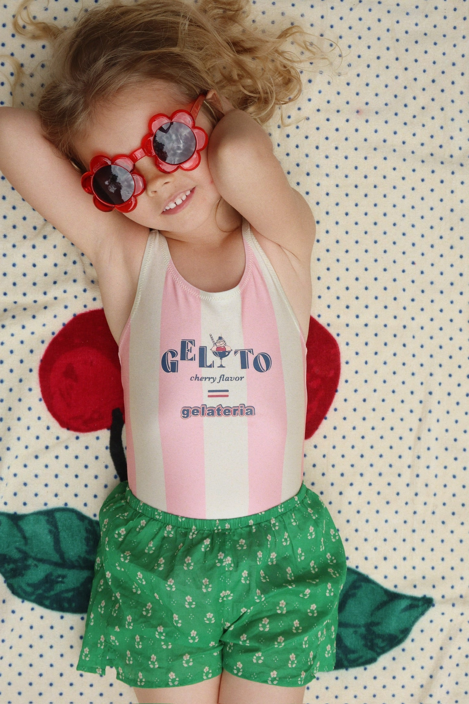 LUNETTES DE SOLEIL JUNIOR FLOWER RED