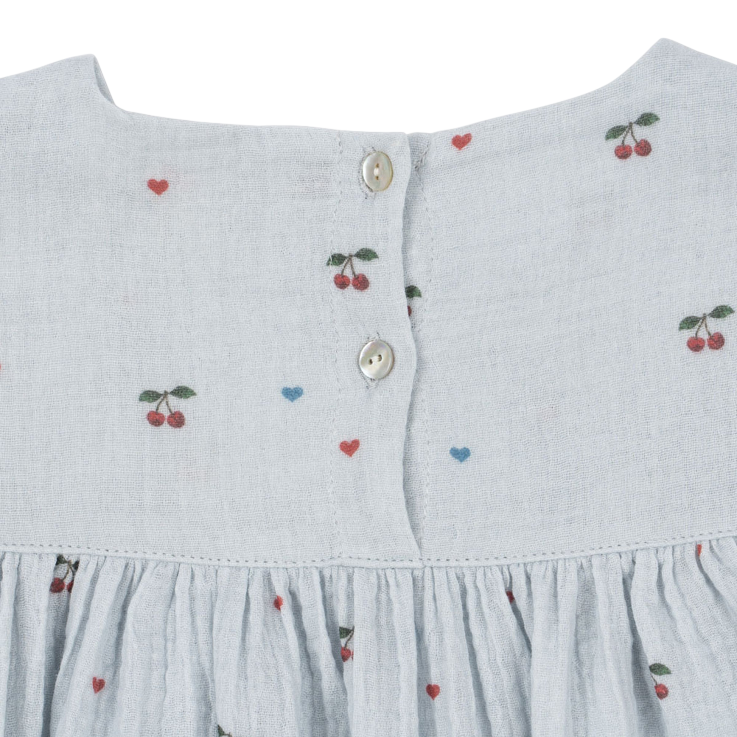 Kleid Coco Cherry Blue Coeur