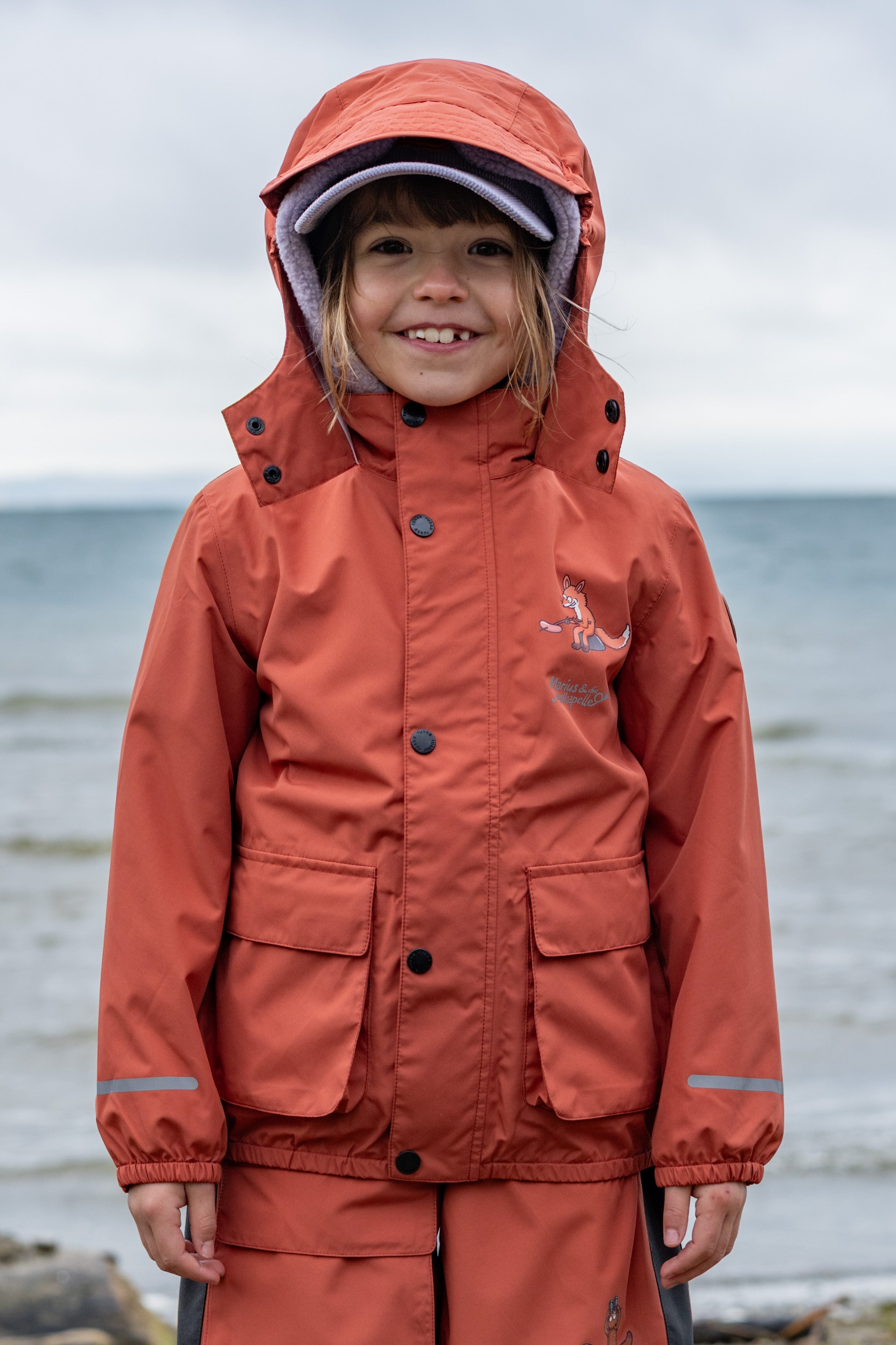 Children's rain jacket Marius bruschetta