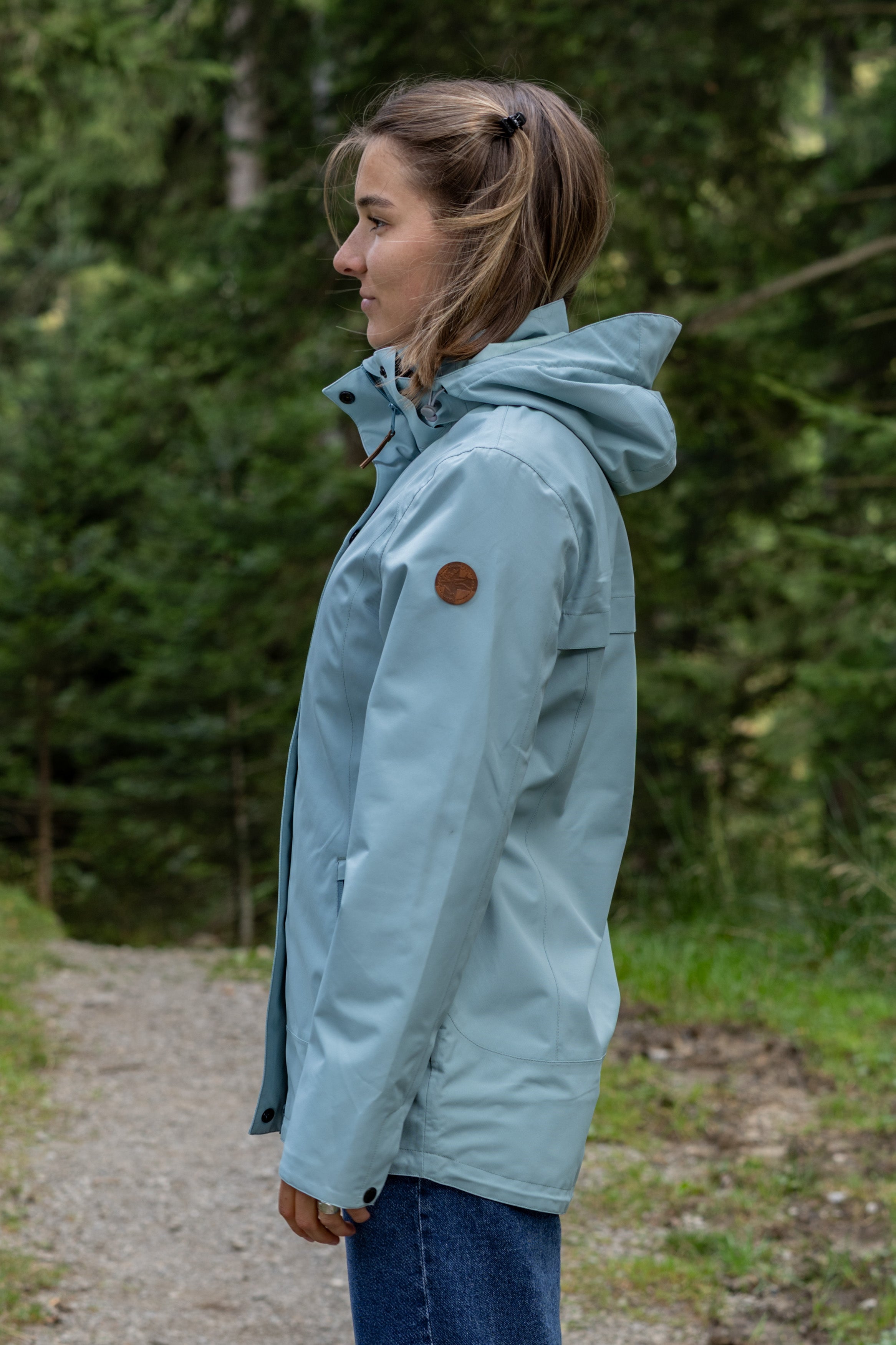 Women's rain jacket Selena tourmaline