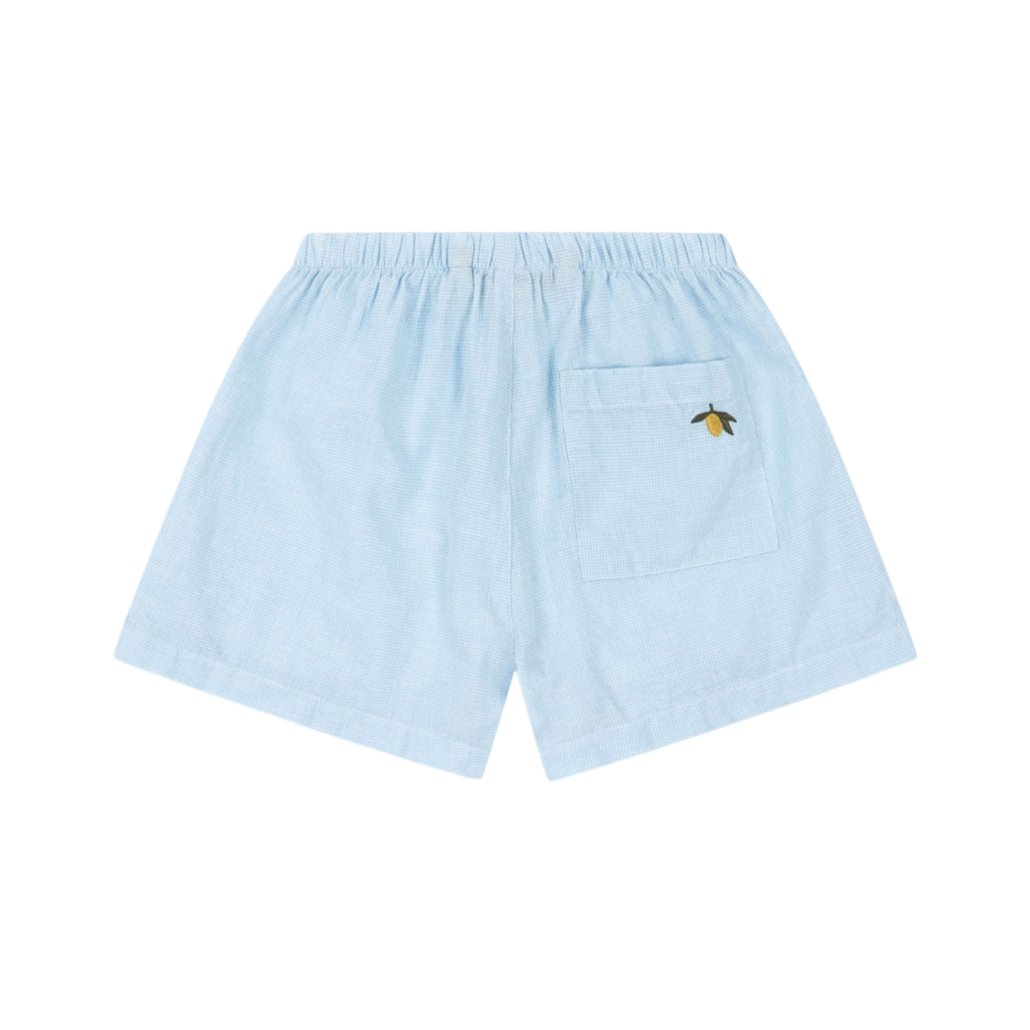 FRAN SHORTS GOTS BLUE CHECK