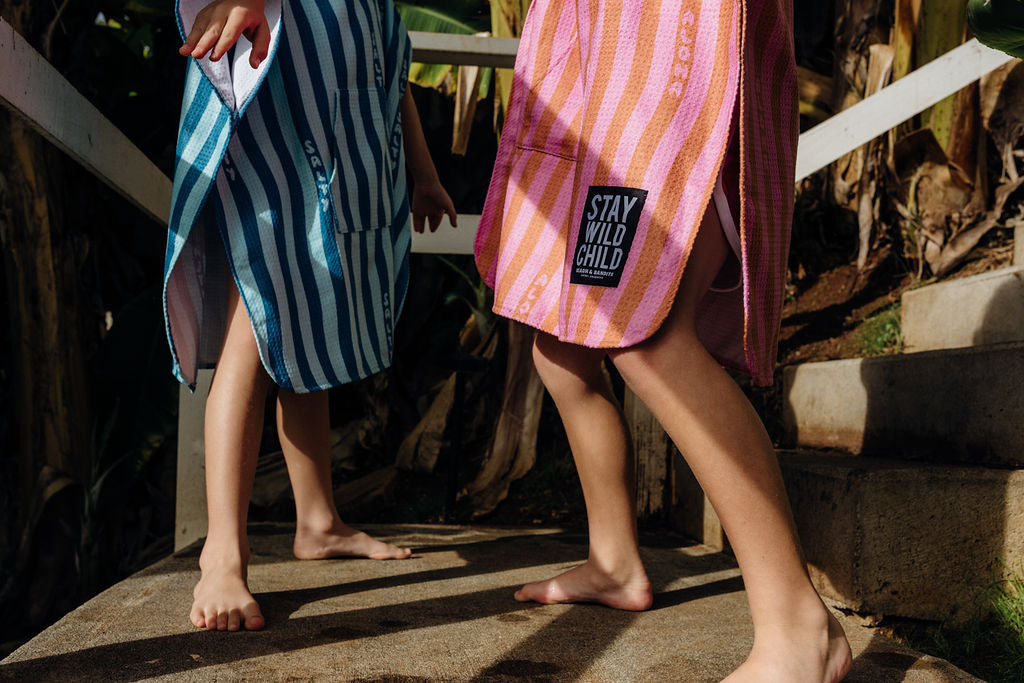 PONCHO SALTY STRIPES (séchage rapide)