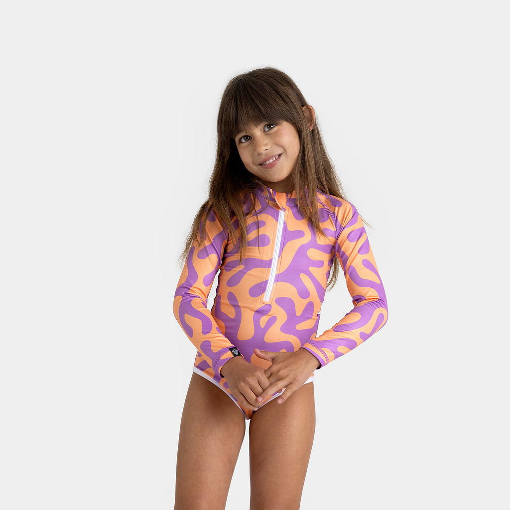 Swimsuit UPF 50+ Coral Reef Violet