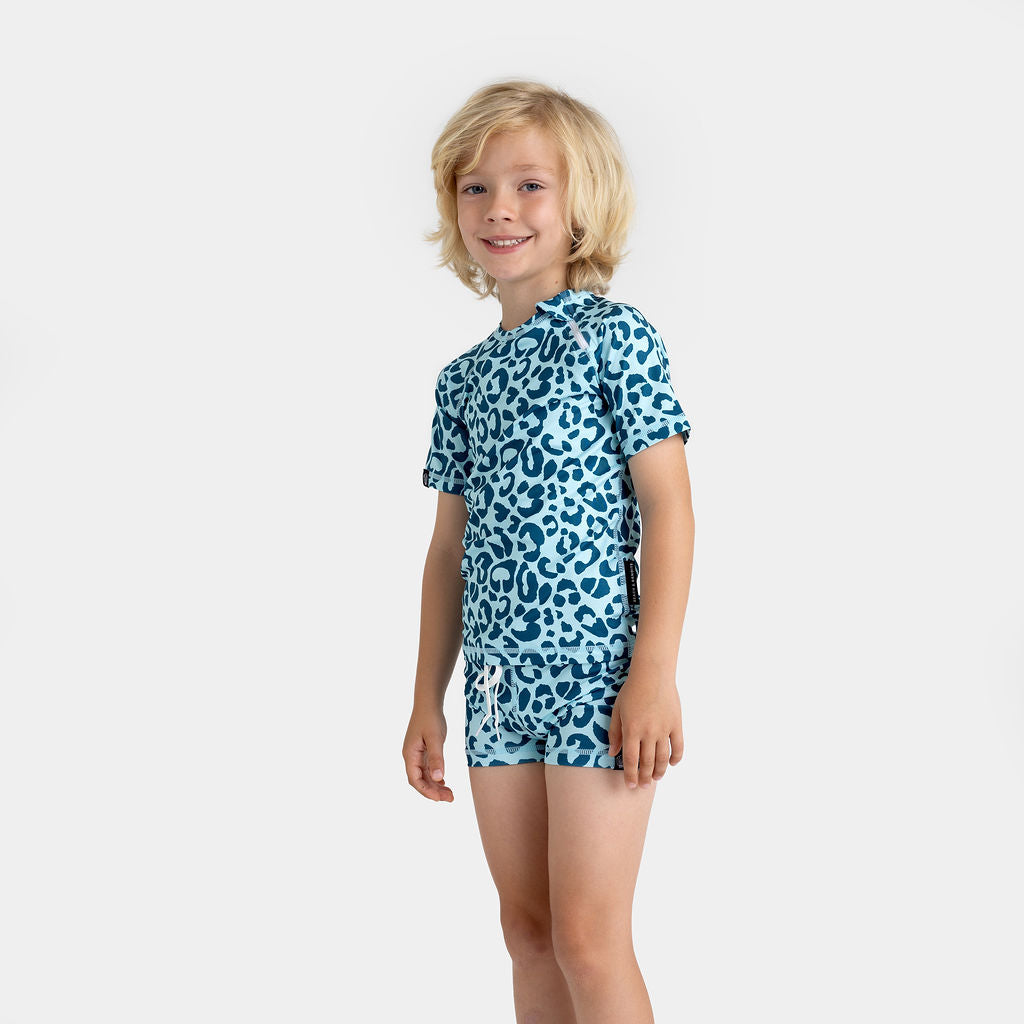 Badeshirt UPF 50+ Ocean Leopard