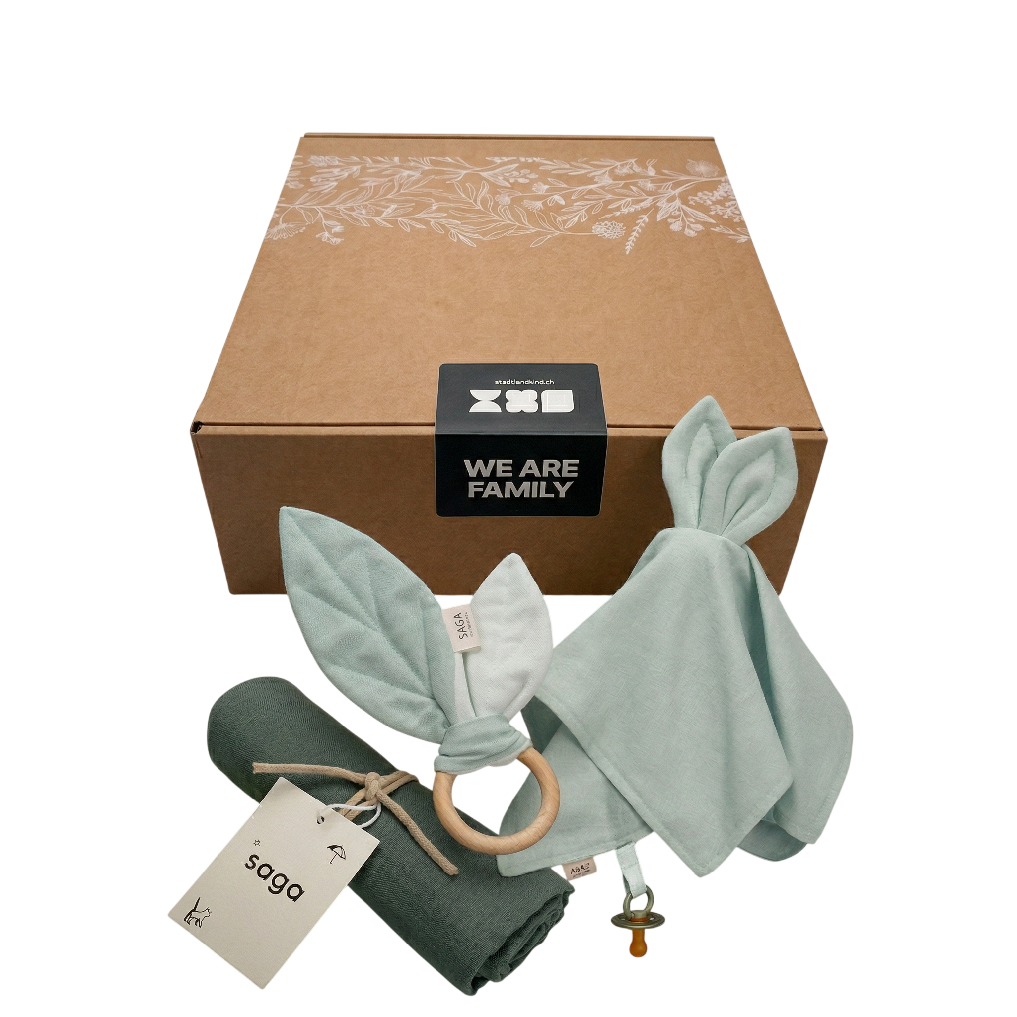 Geschenkbox Geburt Forest mit Gutschein