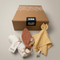 Coffret cadeau naissance Ocre avec bon d'achat