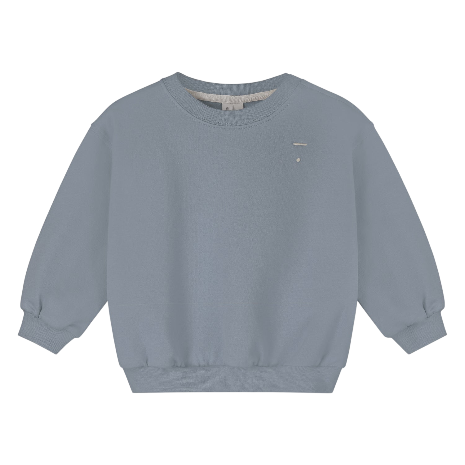 Sweat-shirt pour bébé à épaules tombantes, certifié GOTS, gris pierre / Pull pour bébé à épaules tombantes, certifié GOTS, gris pierre