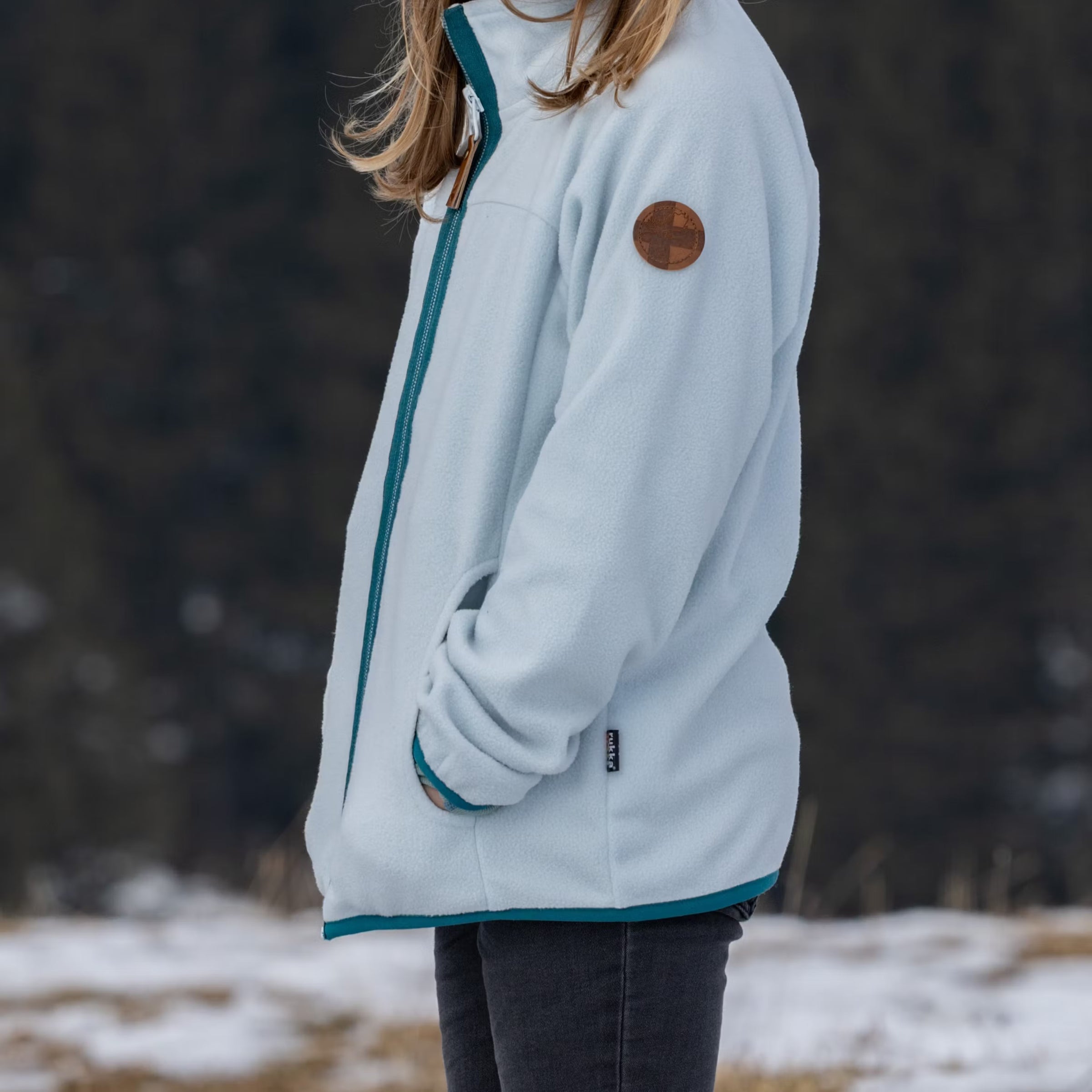 Kinder Fleece Jacke Elisha Ice Water